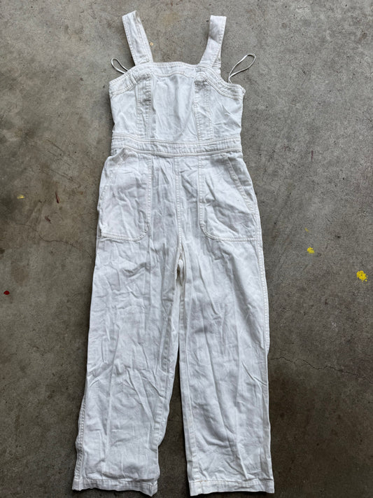 White linen jumpsuit