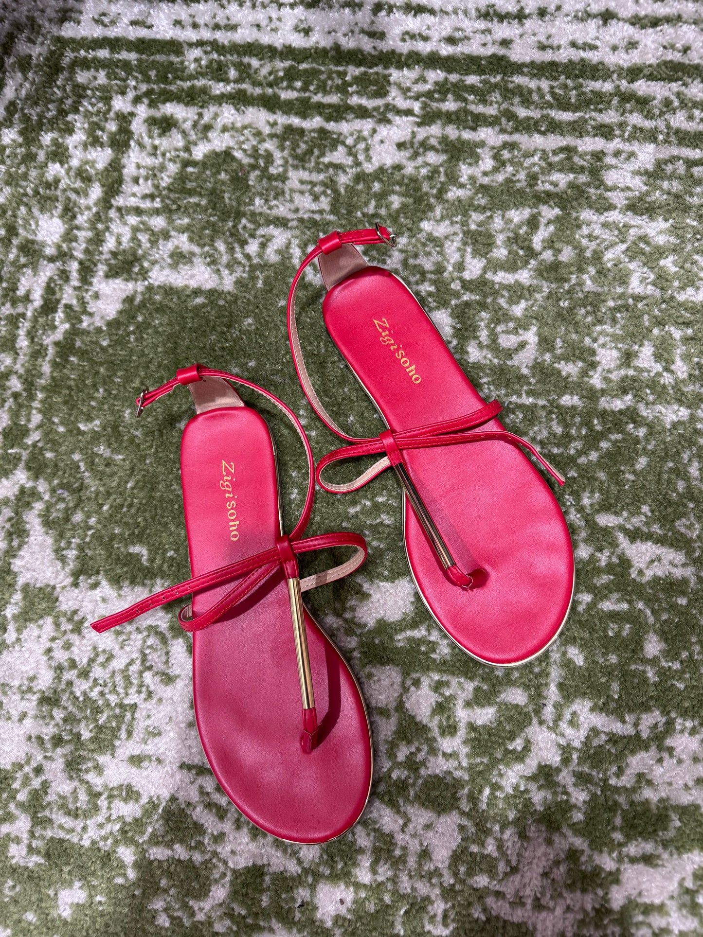 Red sandals