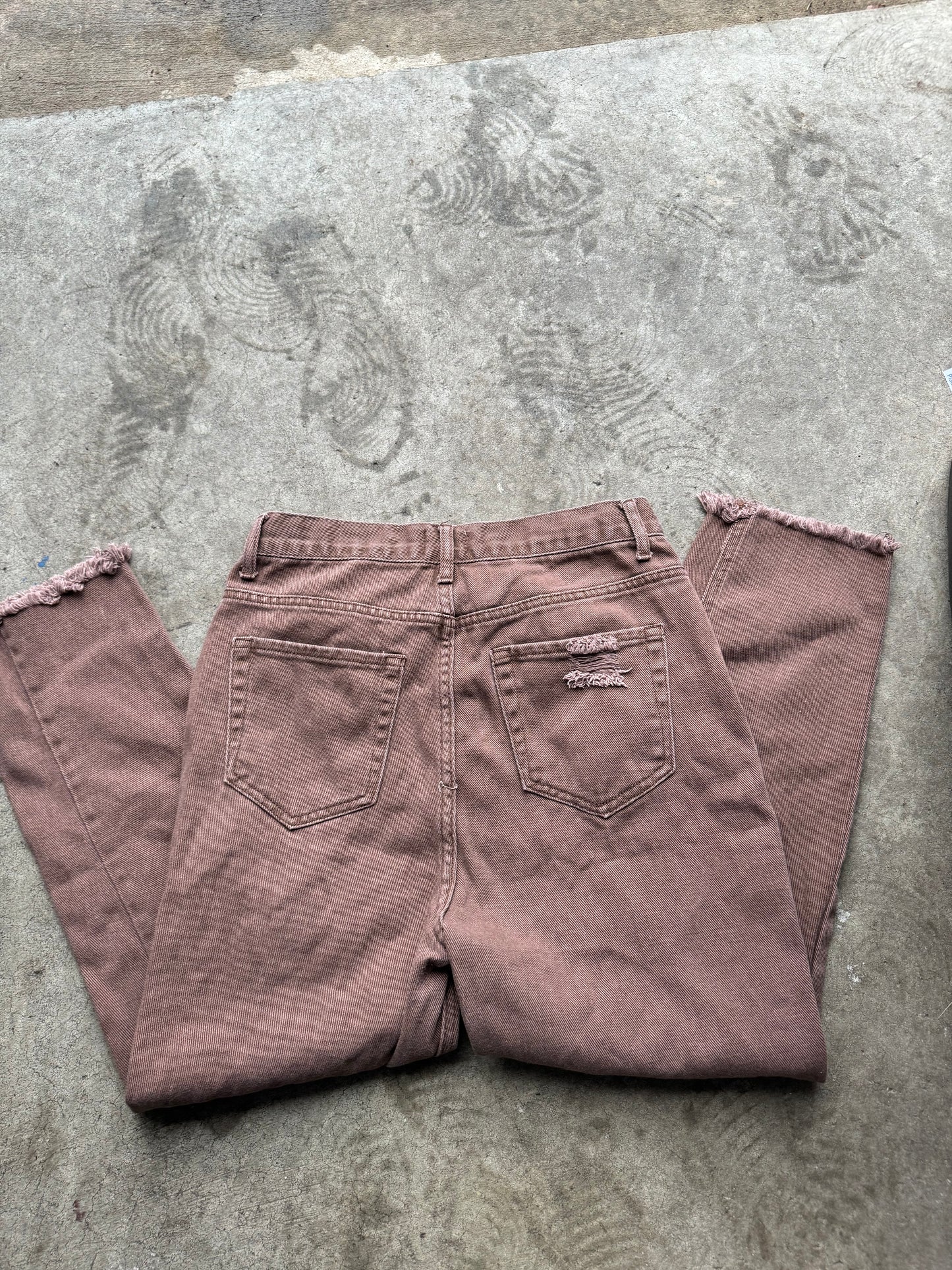 Brown Ripped Jeans