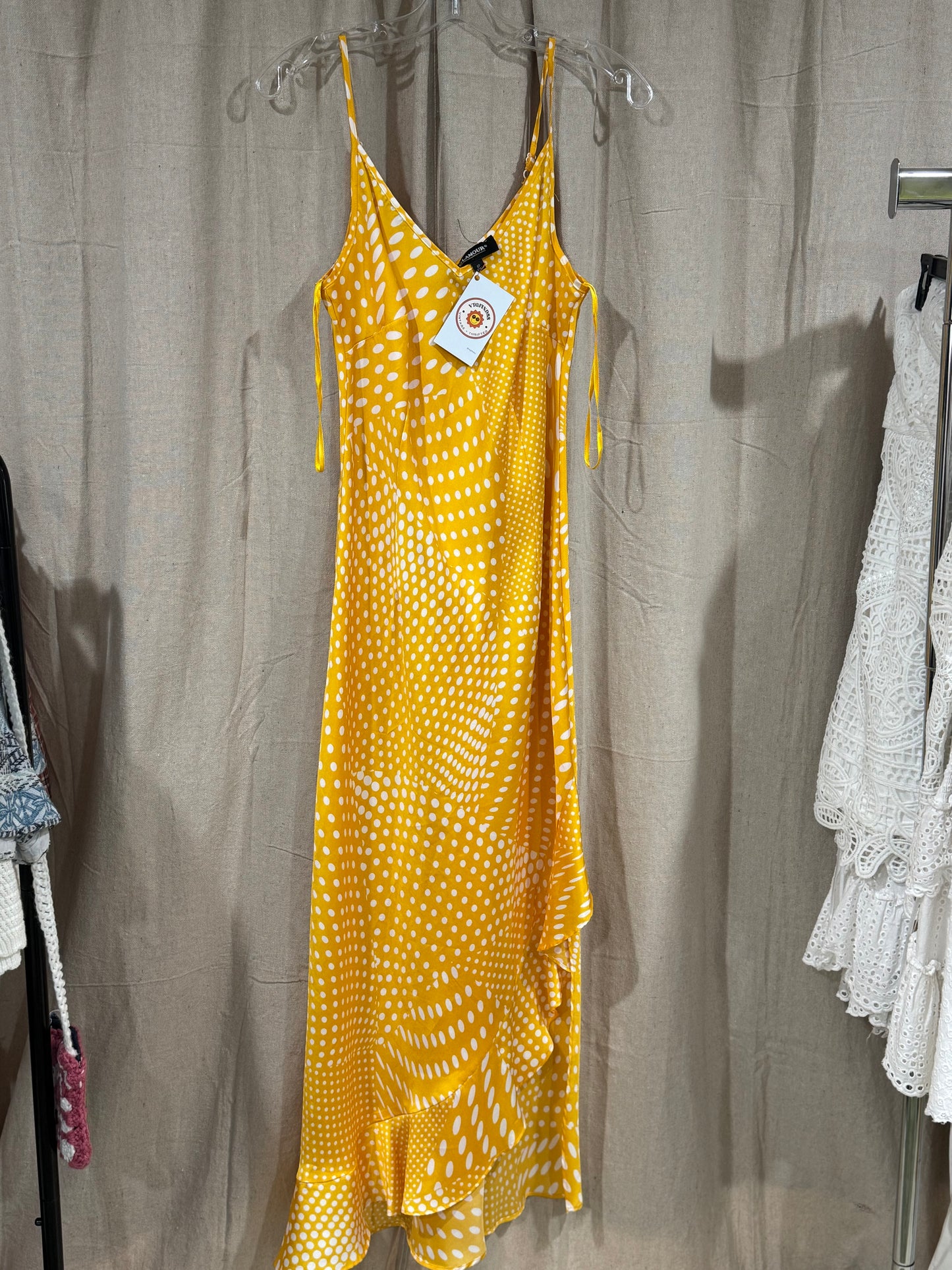 Vtg yellow dress