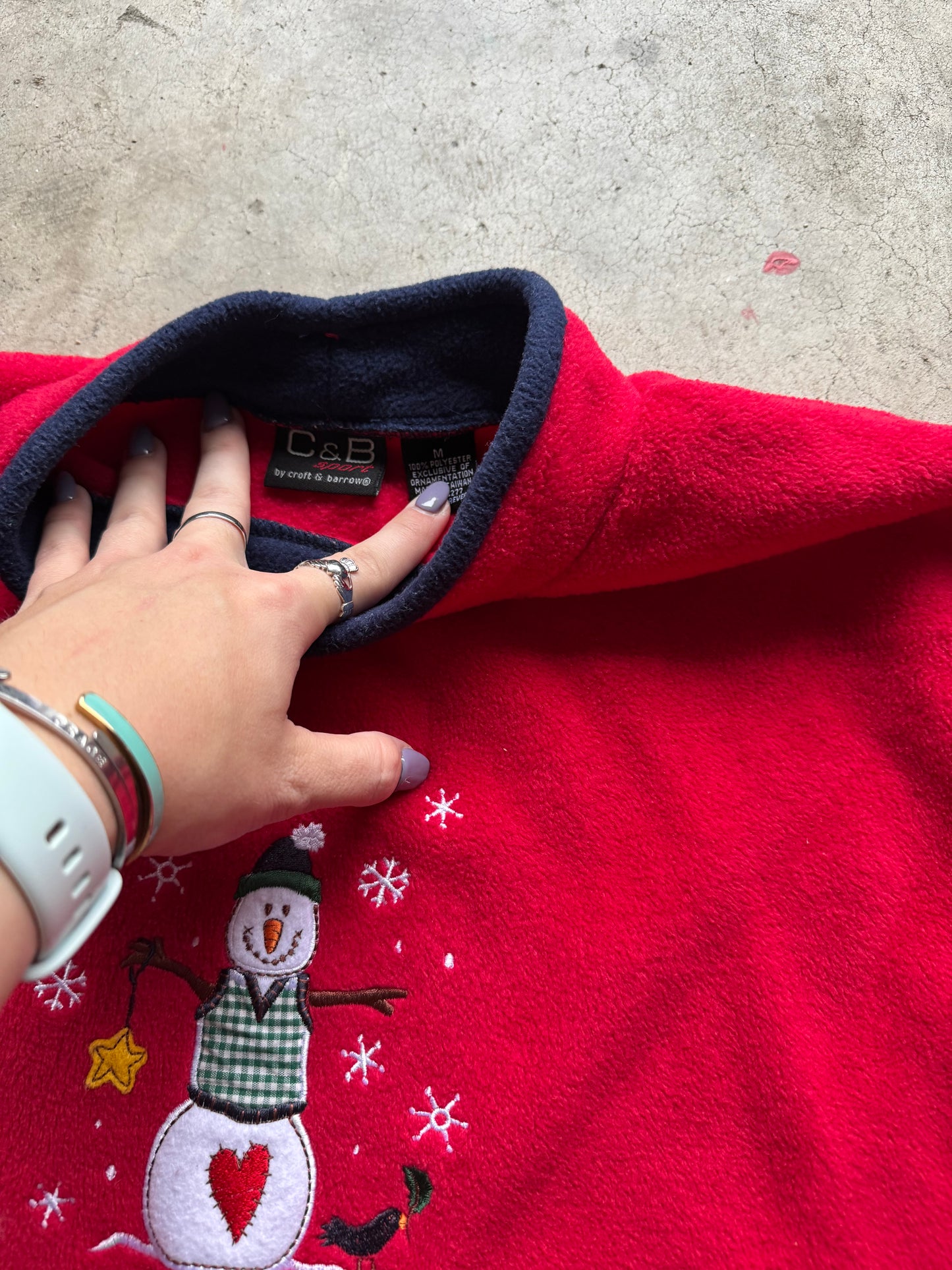 Vtg snowman crewneck