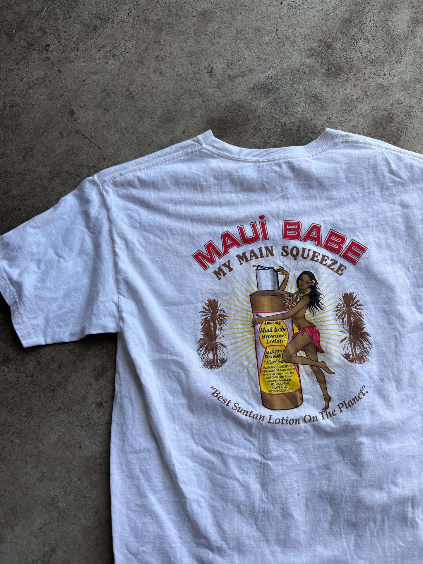 Vtg Maui Babe Tee