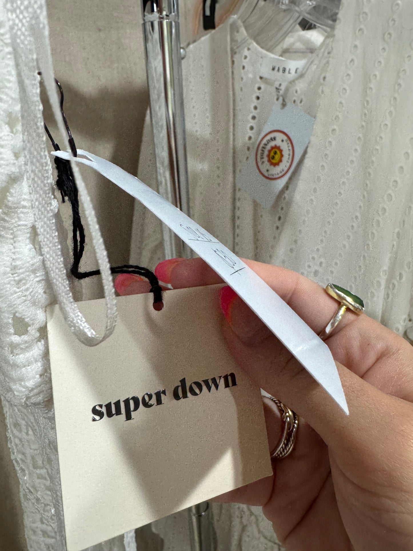 Super down strapless dress