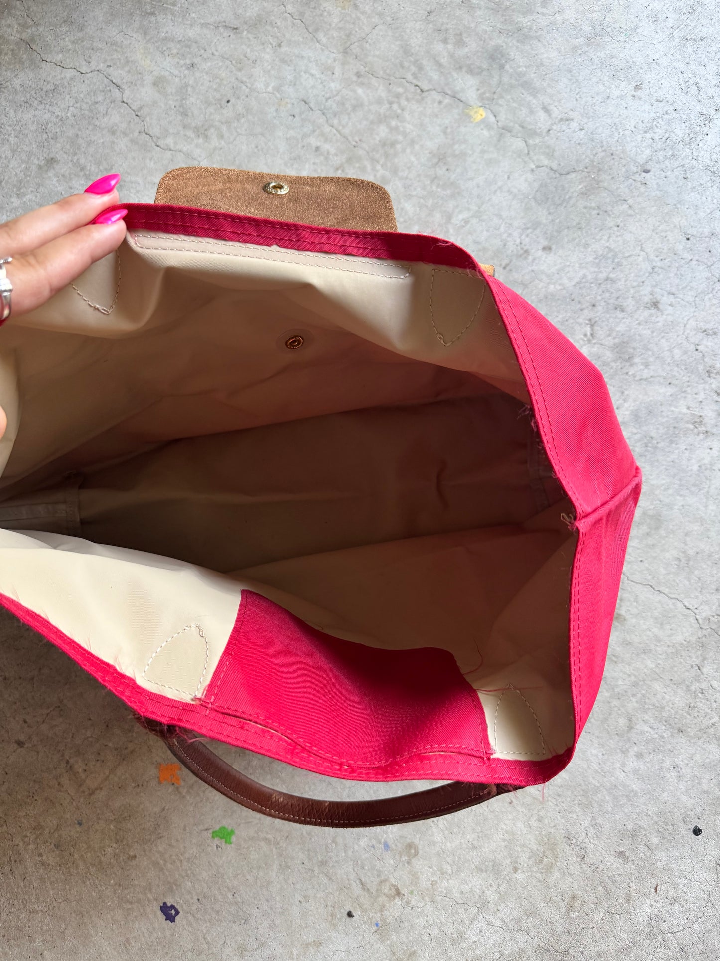 Big red longchamp