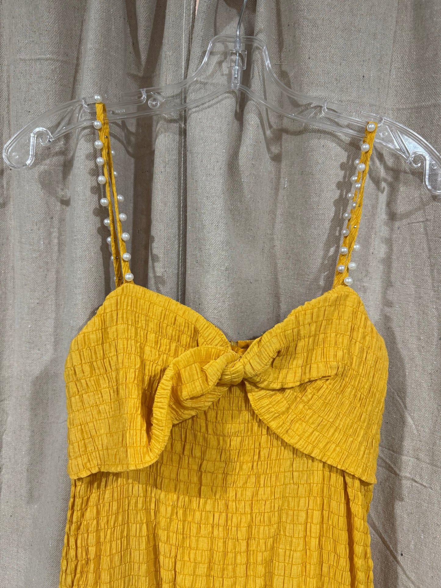 Vtg yellow dress