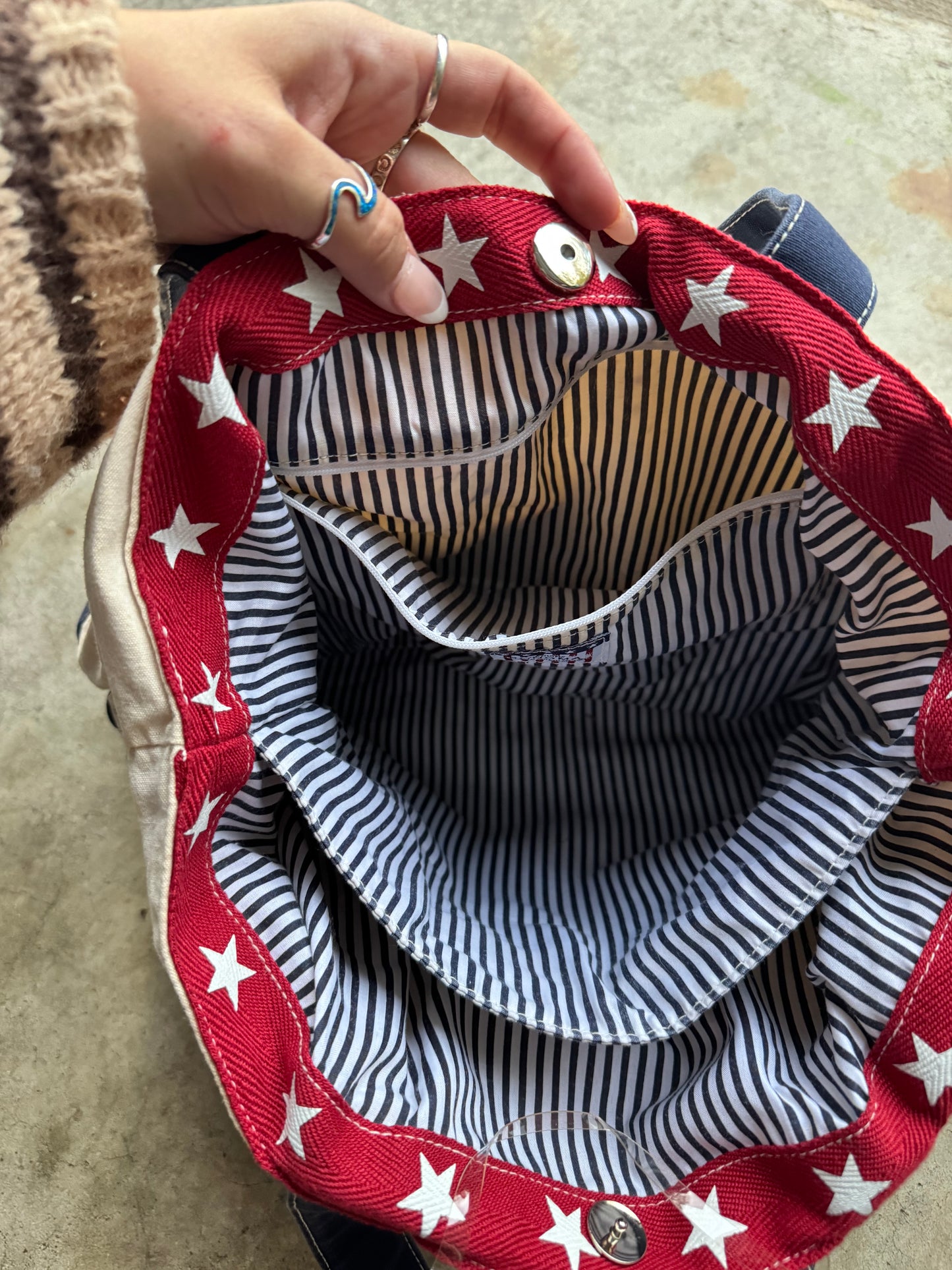 USA flag tote