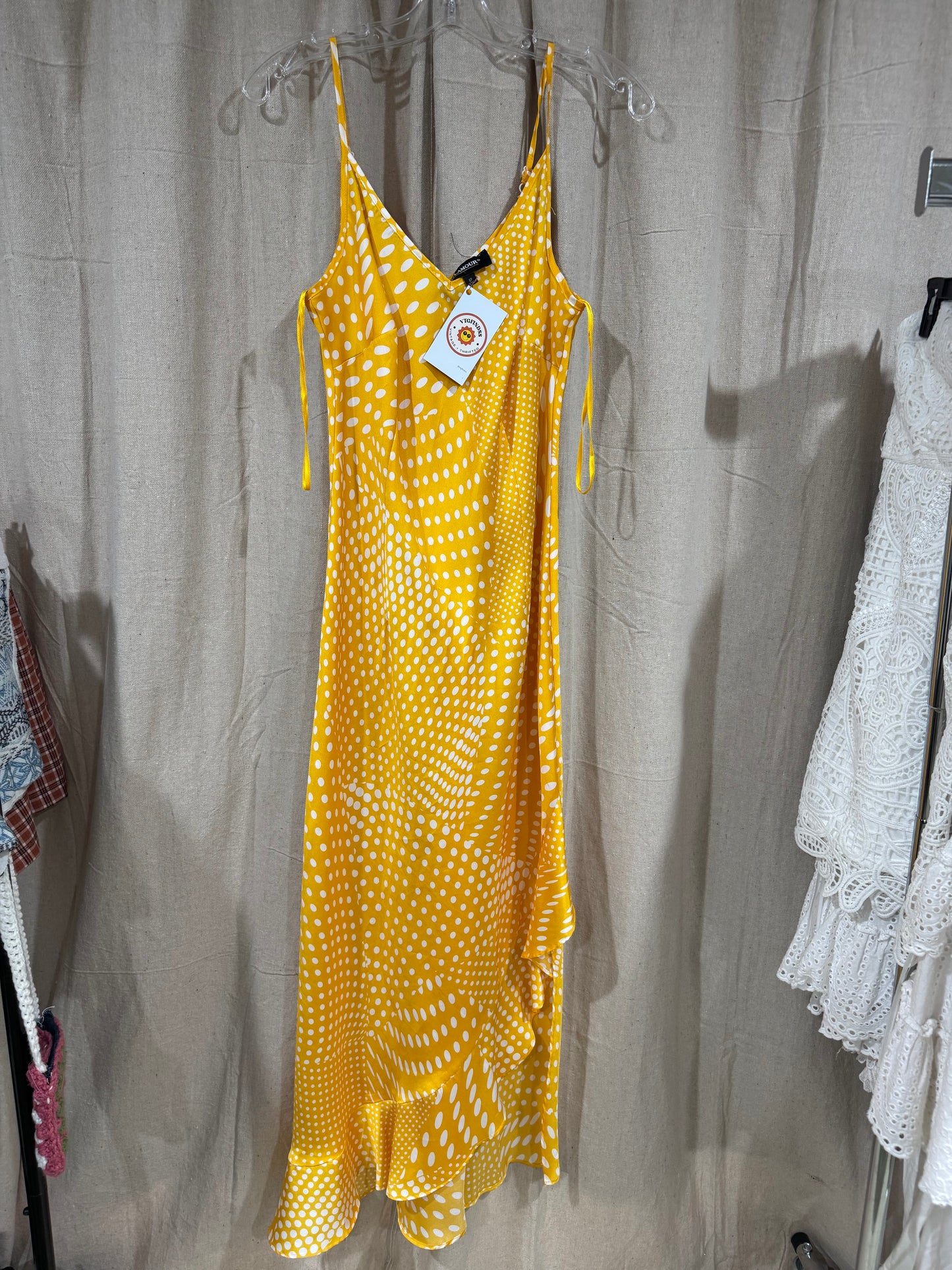 Vtg yellow dress