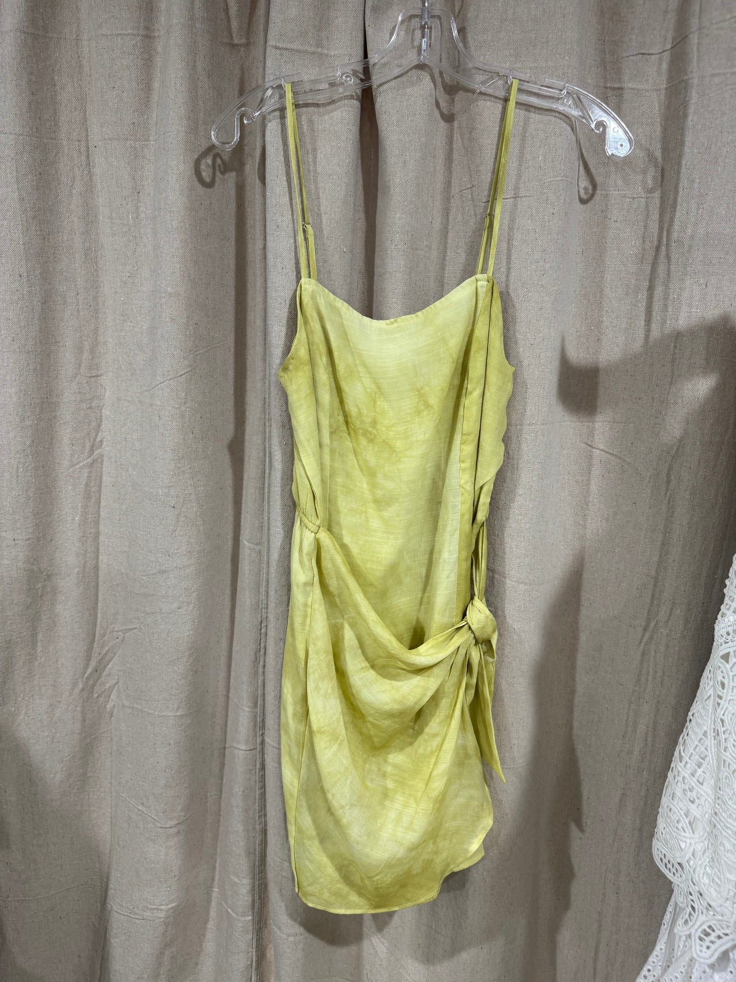 Yellow tie dye dress