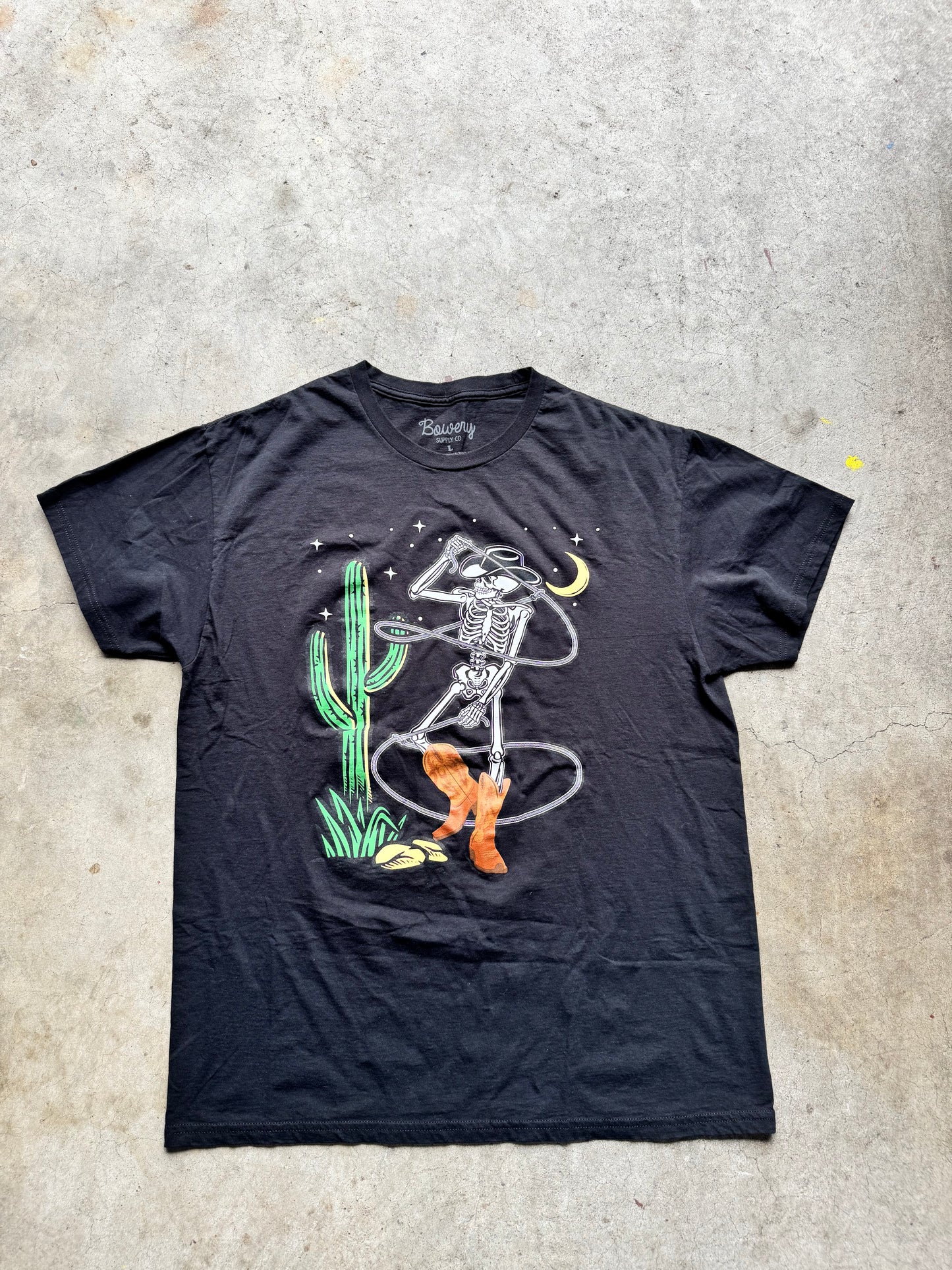 Skeleton cowboy tee