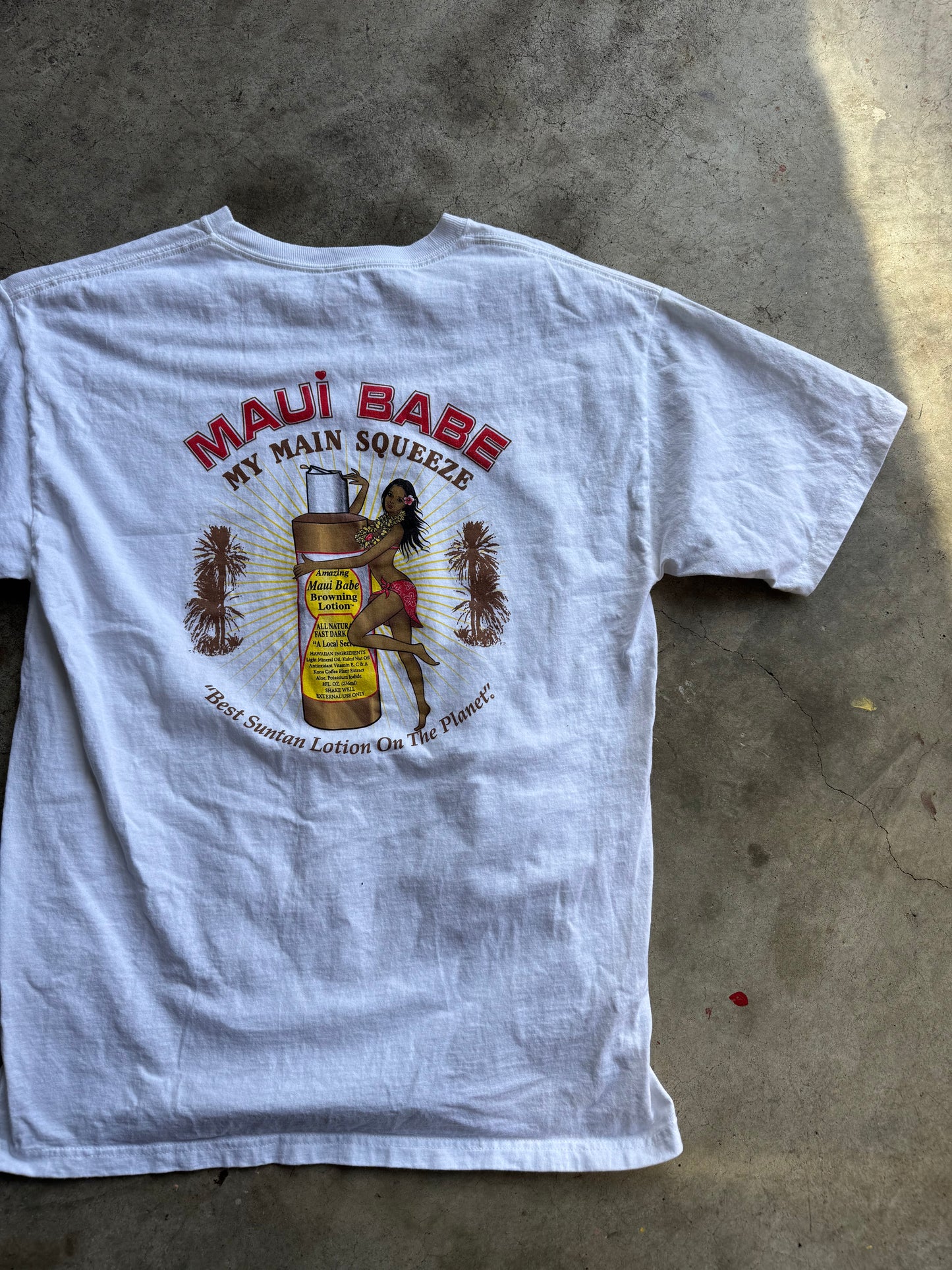 Vtg Maui Babe Tee