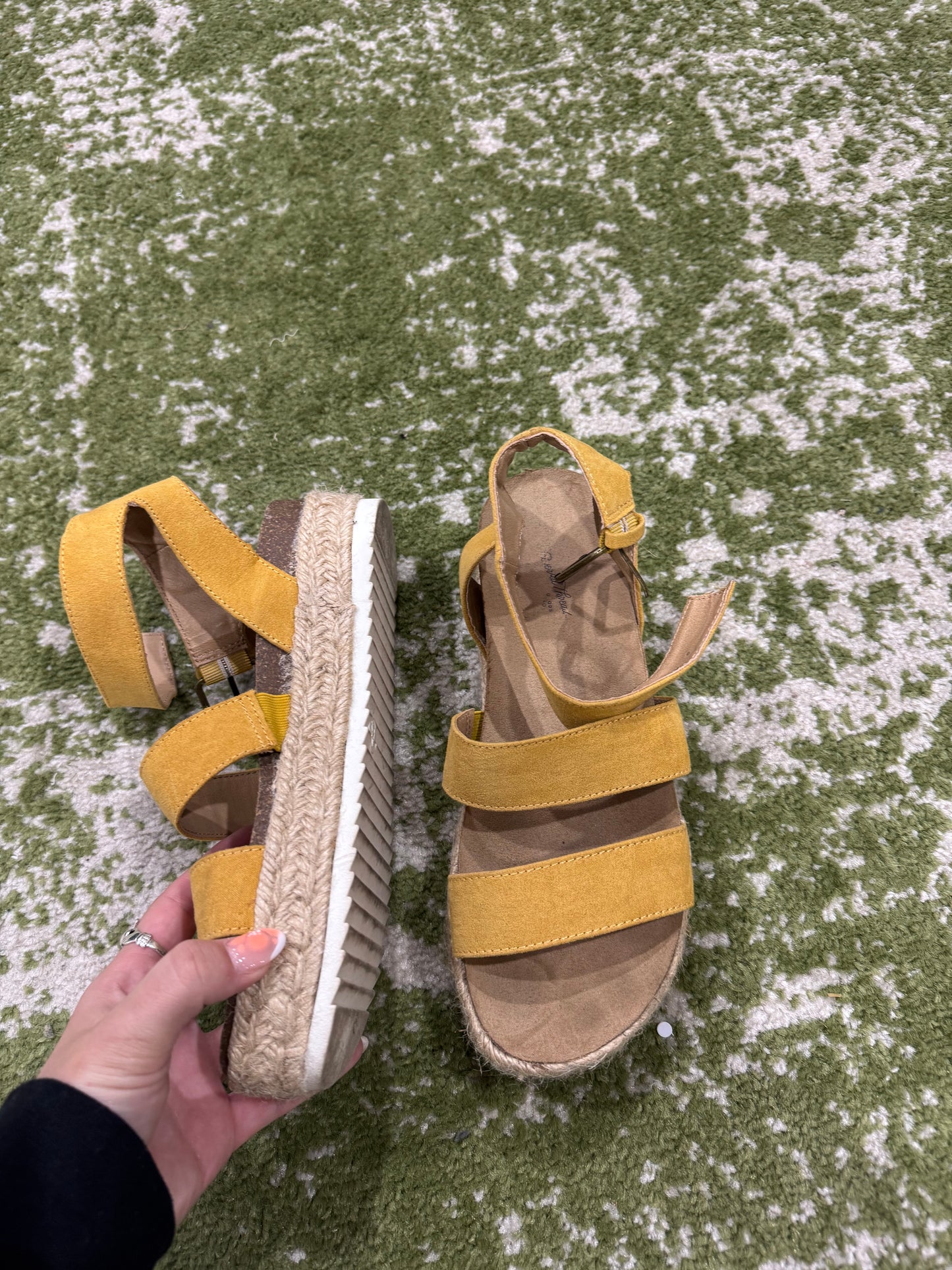 Yellow sandals