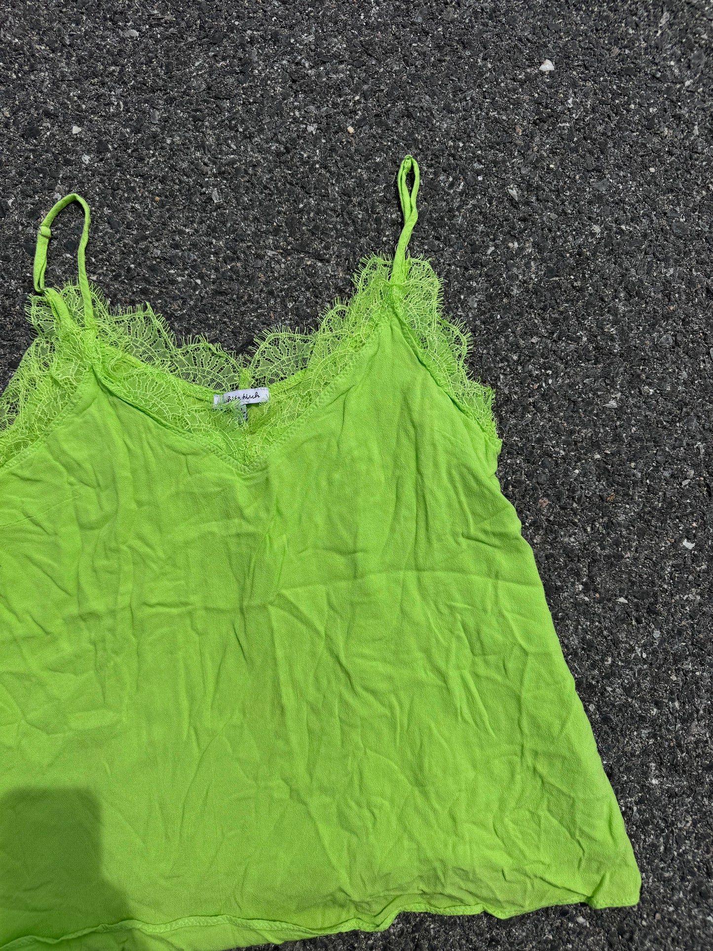 Green tank top