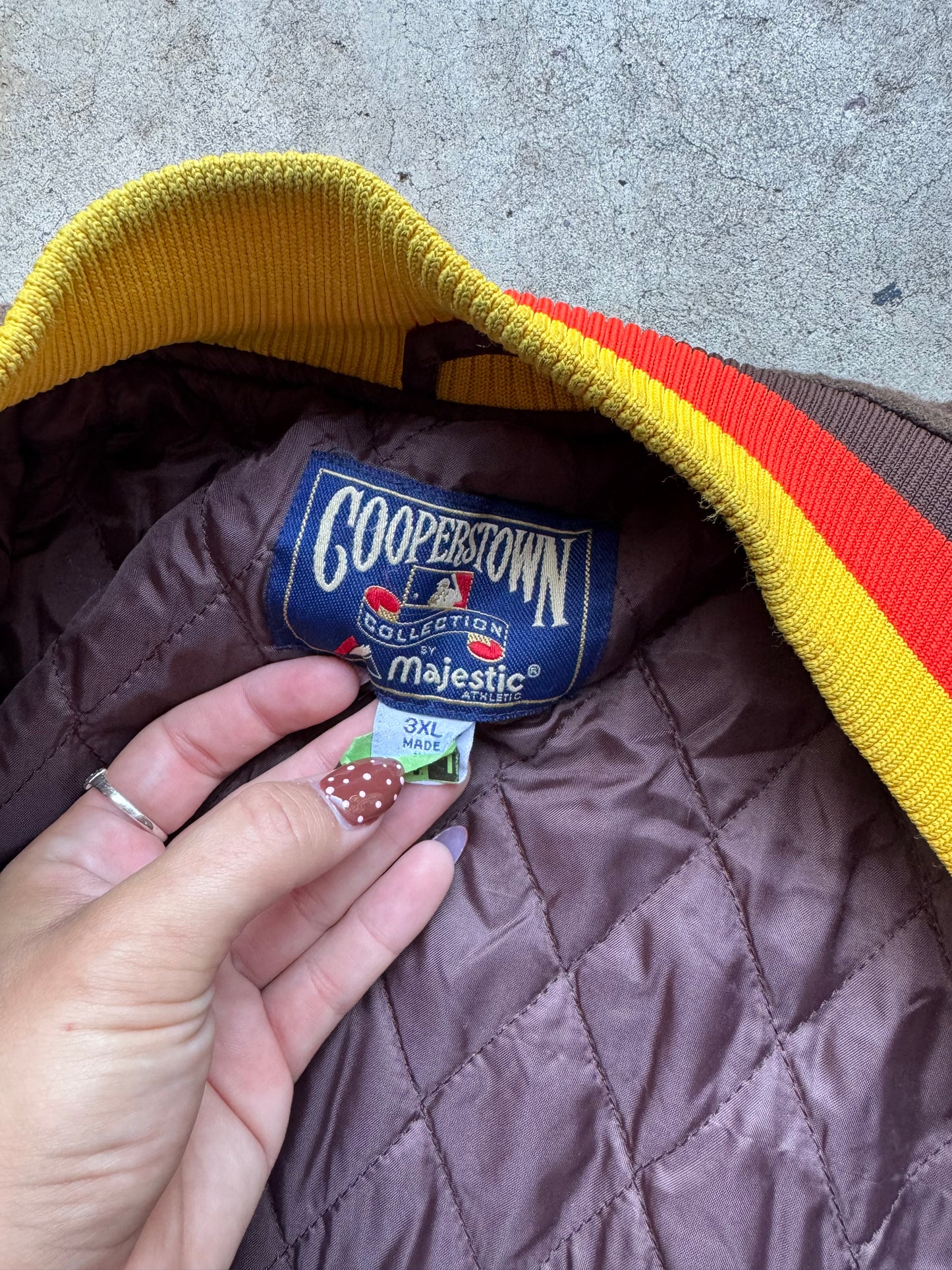 Vtg Padres Satin Bomber Jacket