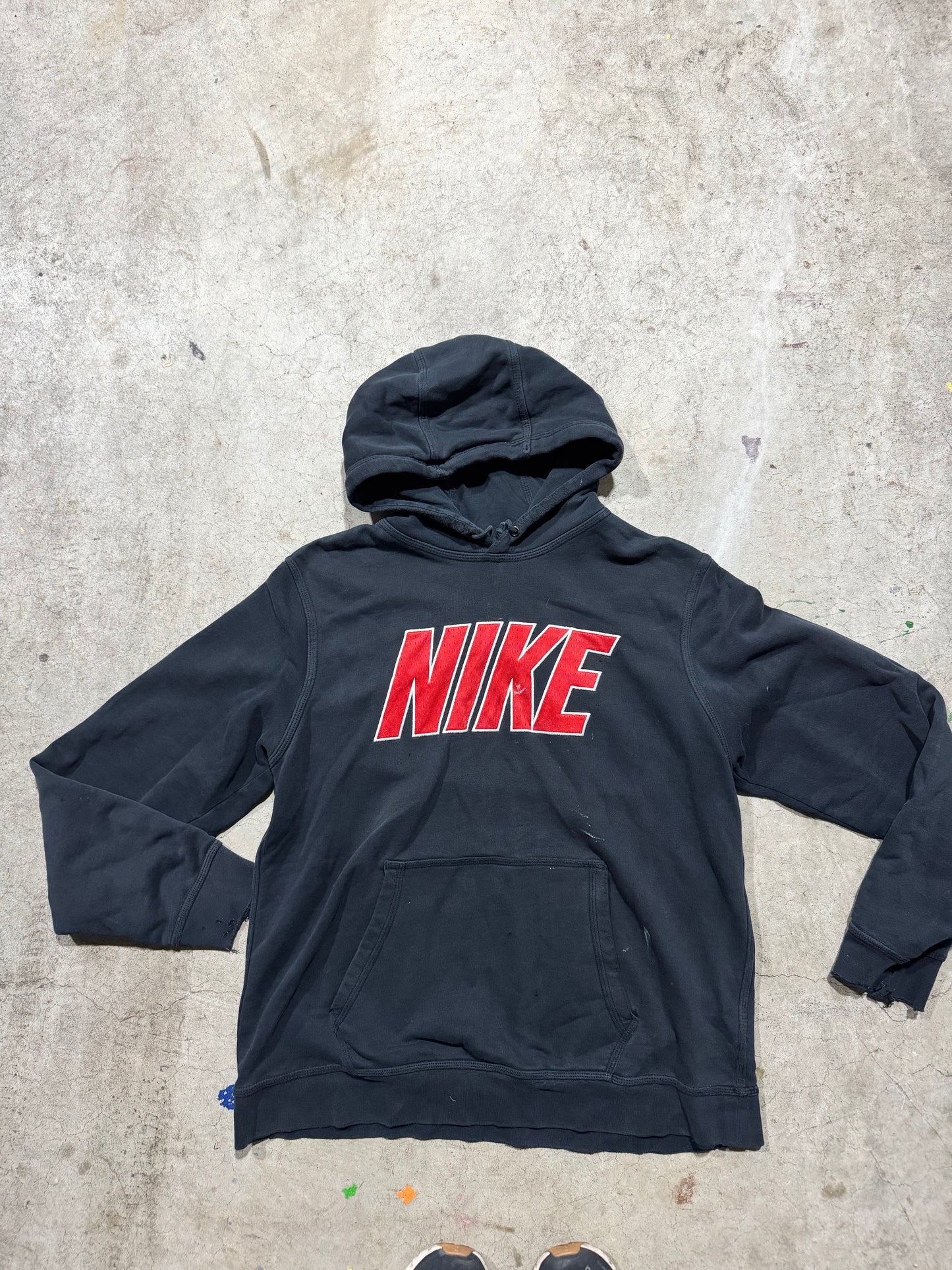 Distressed Vtg Nike hoodie