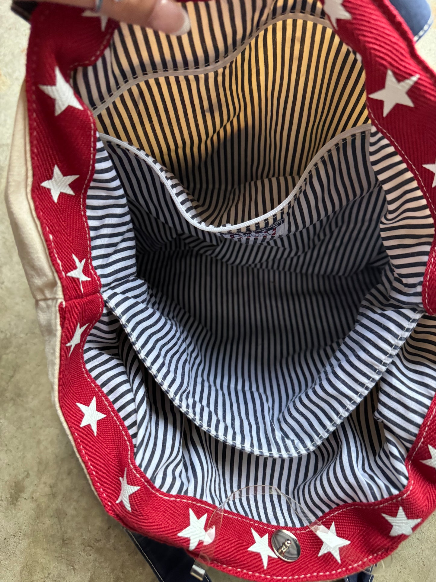 USA flag tote