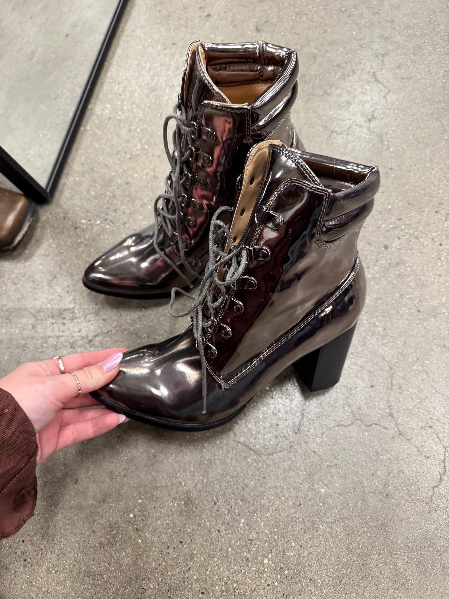 Metallic boots