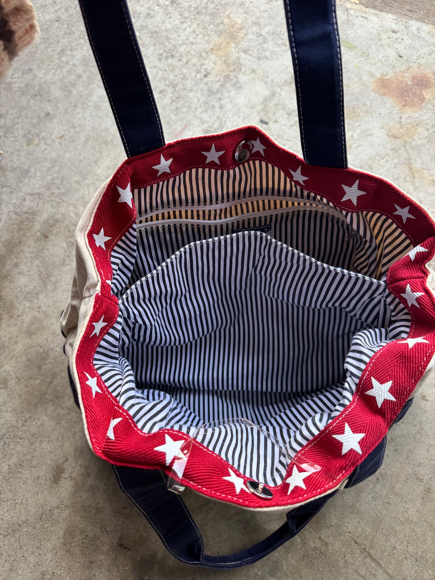 USA flag tote