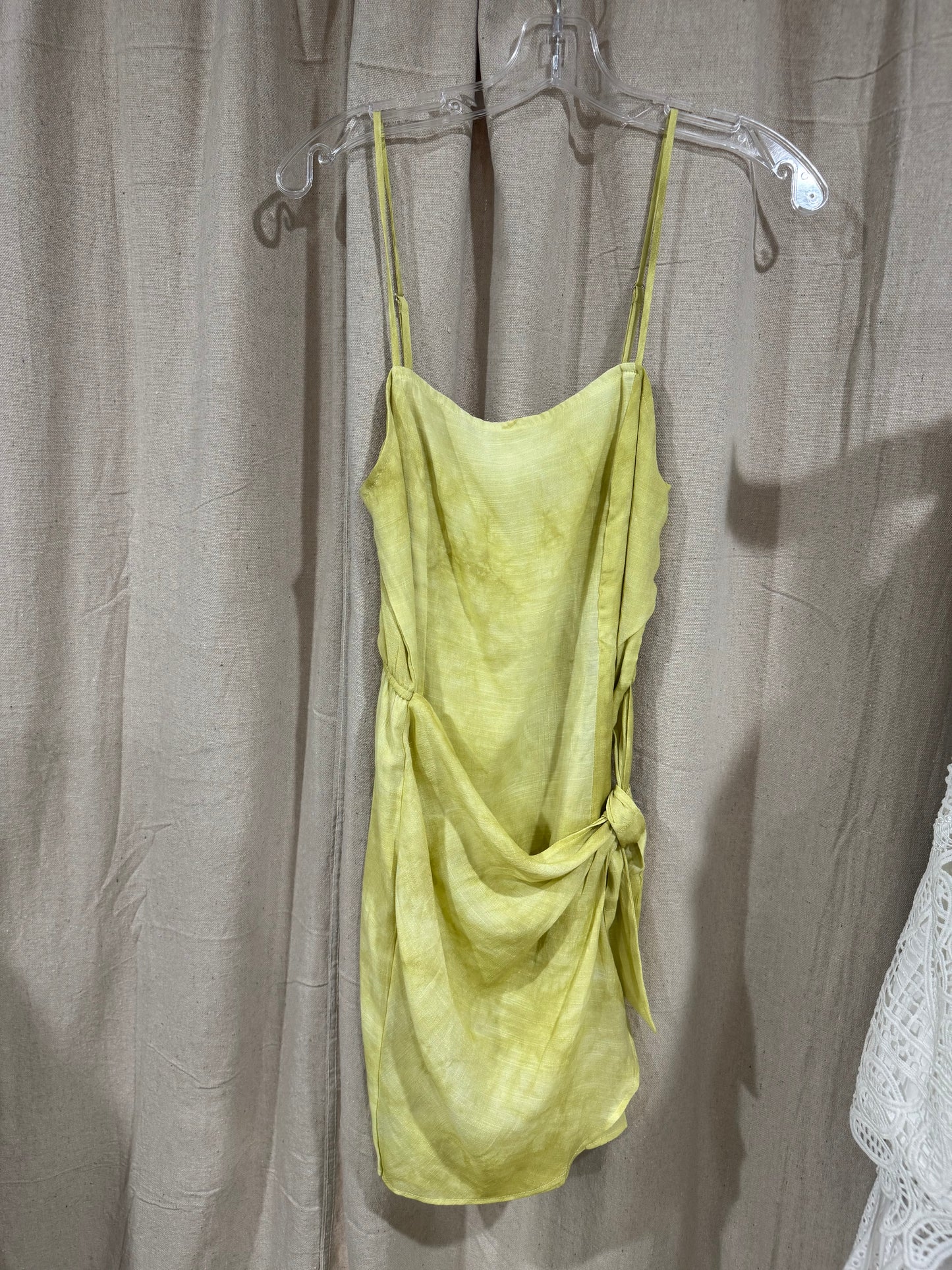 Yellow tie dye dress
