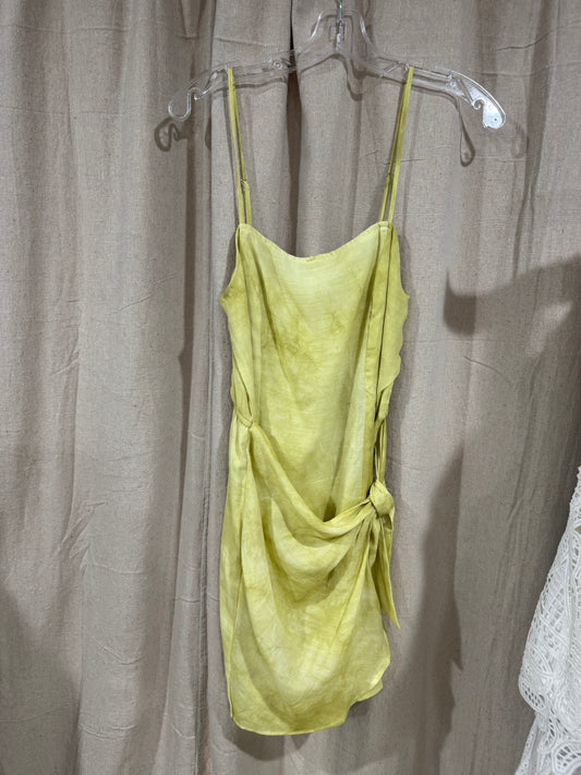 Yellow tie dye dress