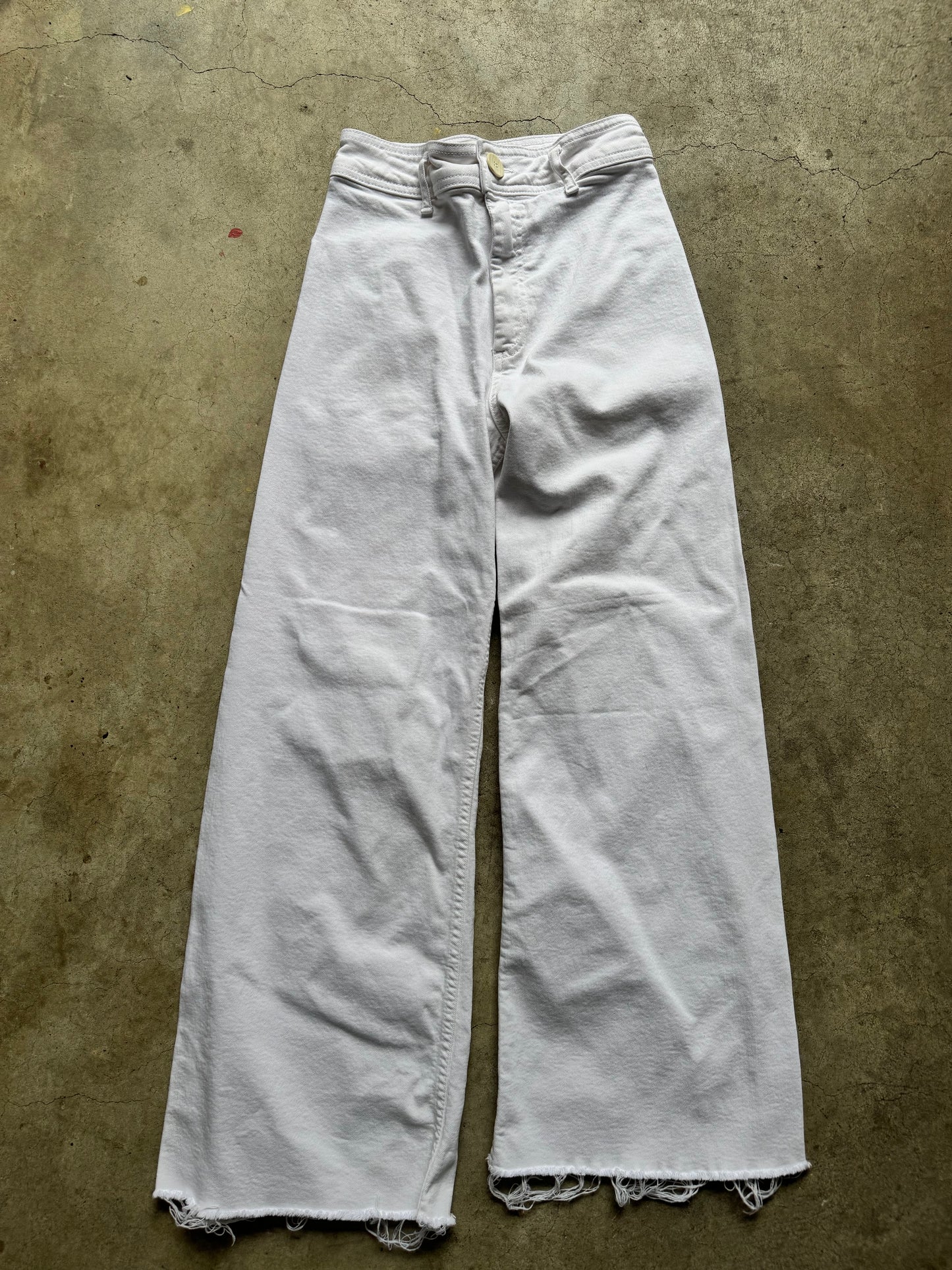 White zara jeans