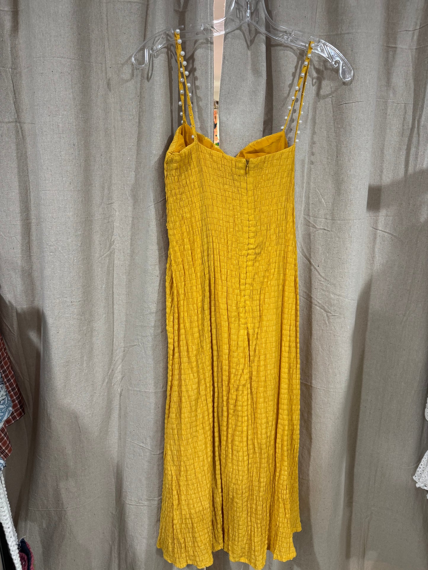 Vtg yellow dress