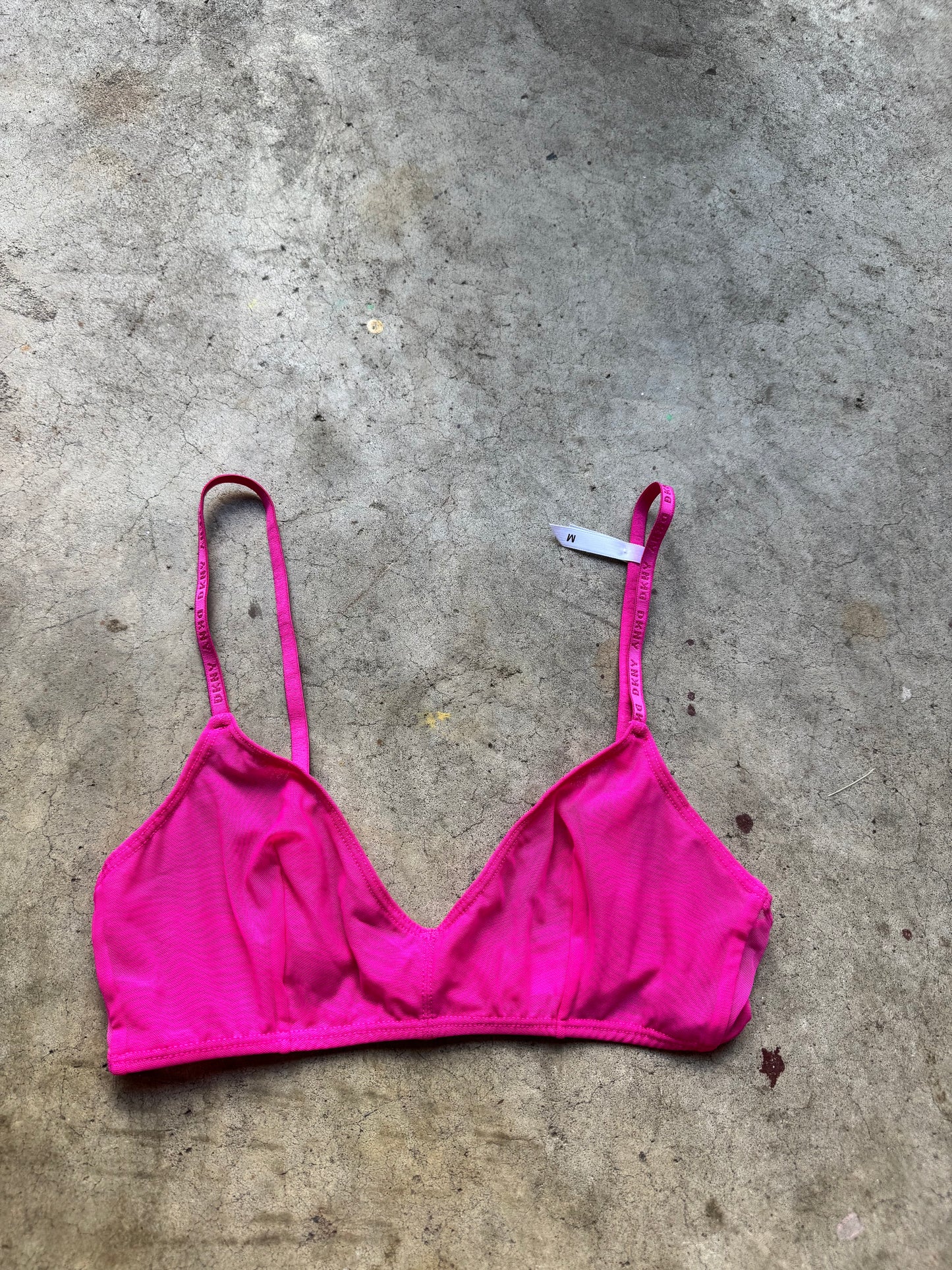 New pink mesh bra