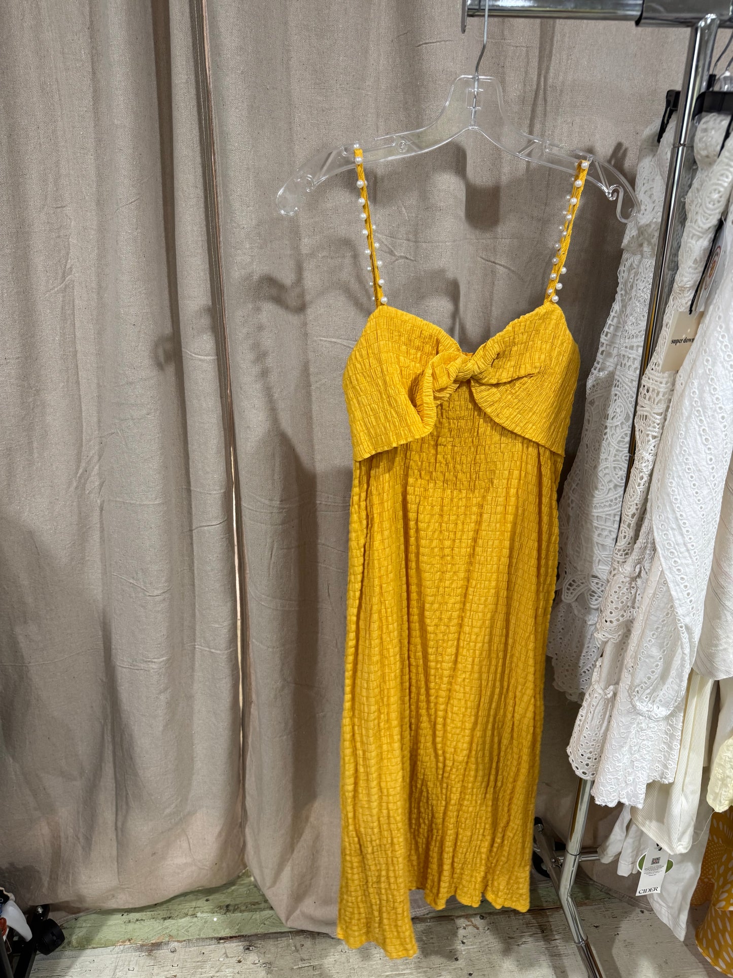 Vtg yellow dress