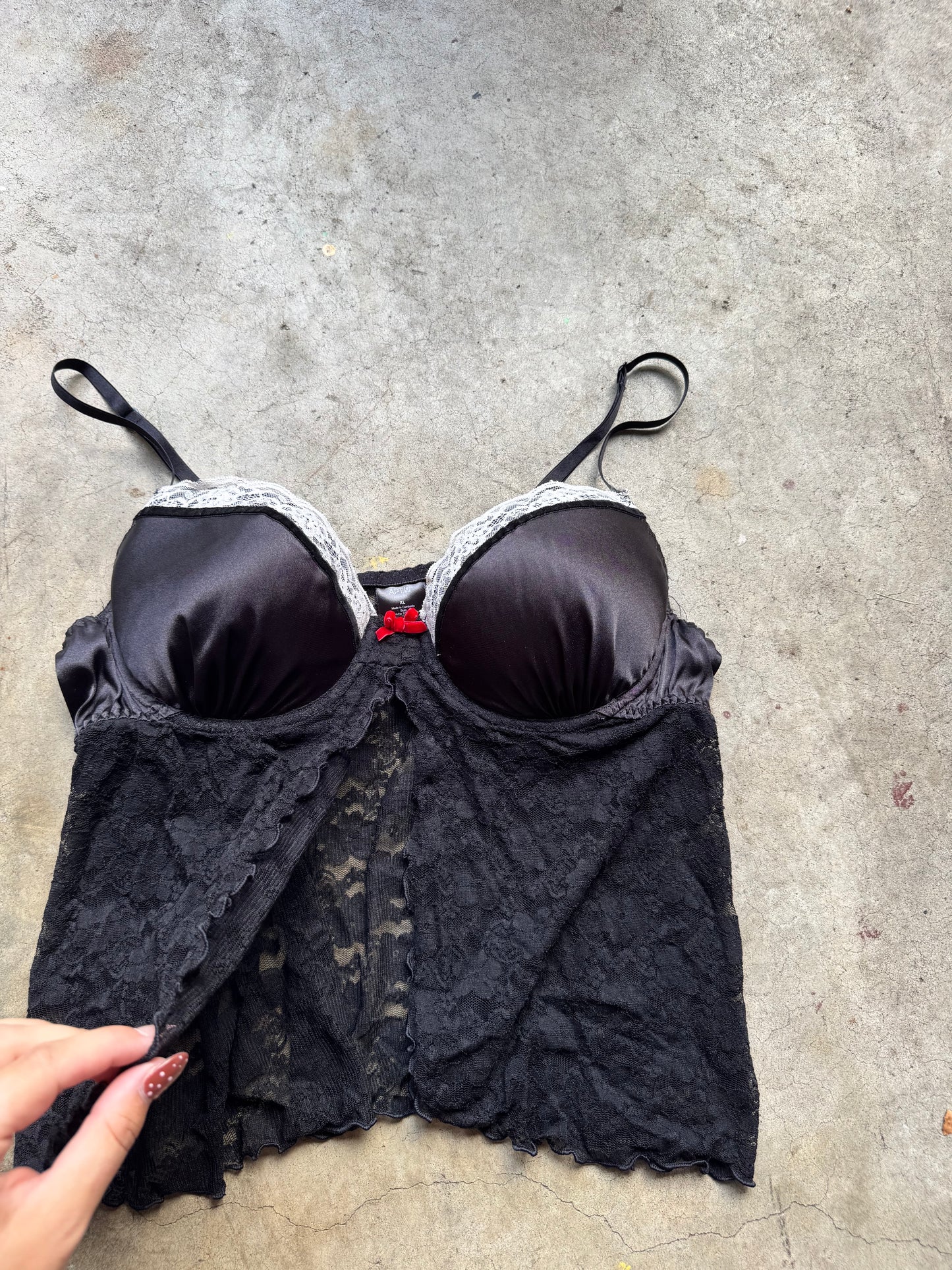 Lace bra slip