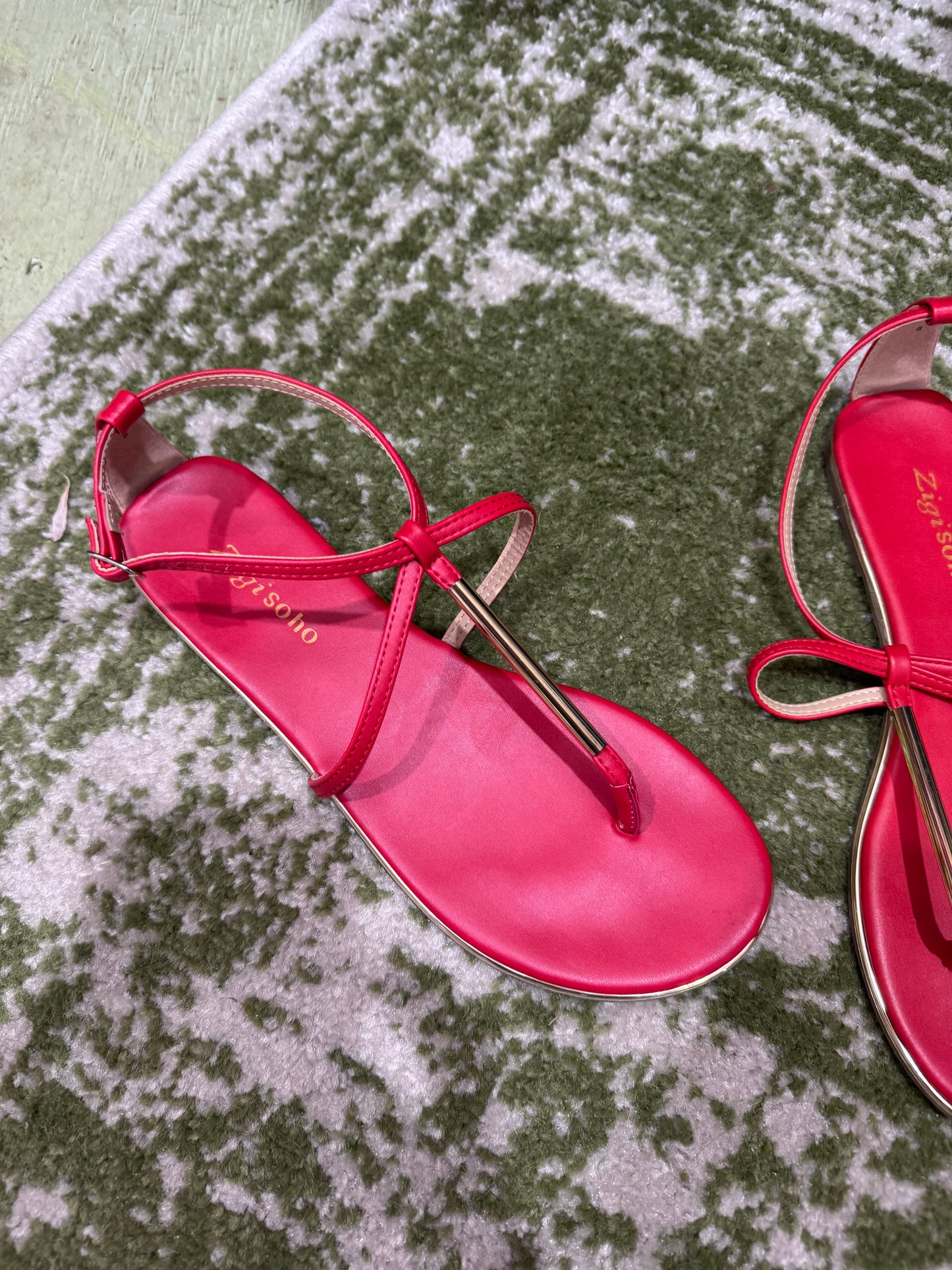 Red sandals