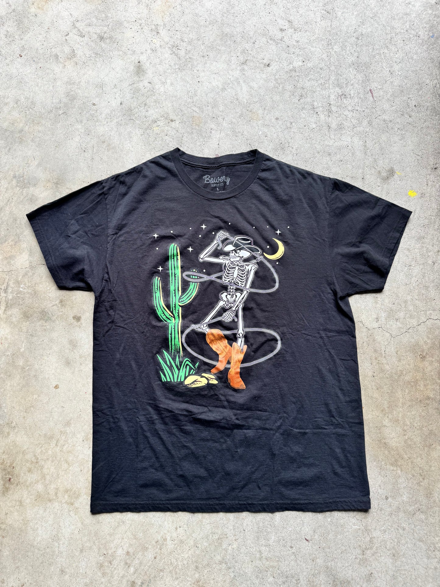 Skeleton cowboy tee