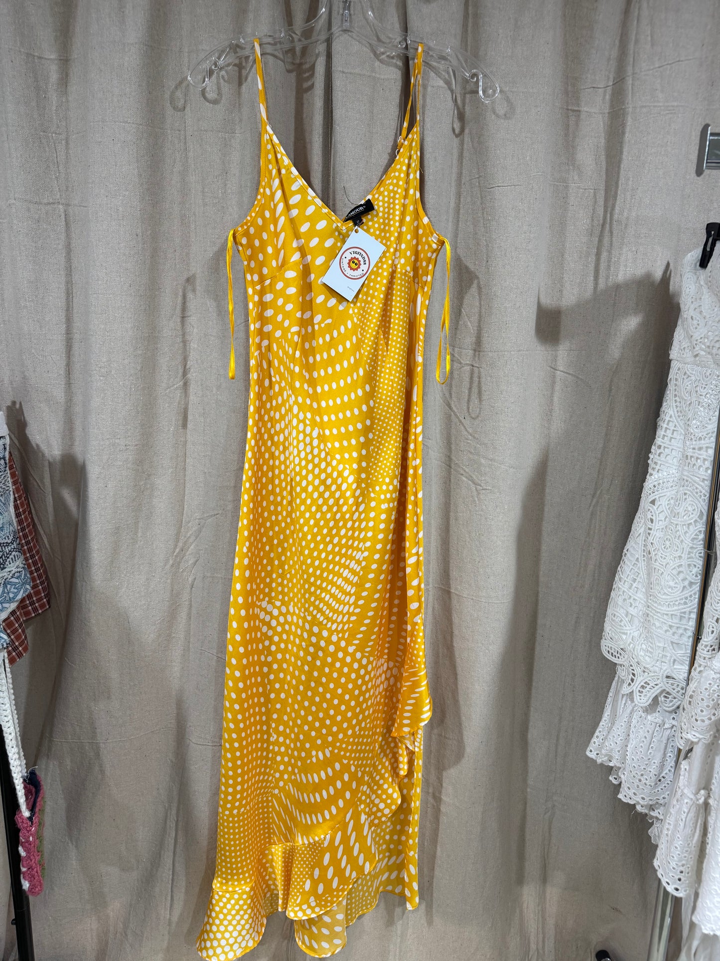 Vtg yellow dress