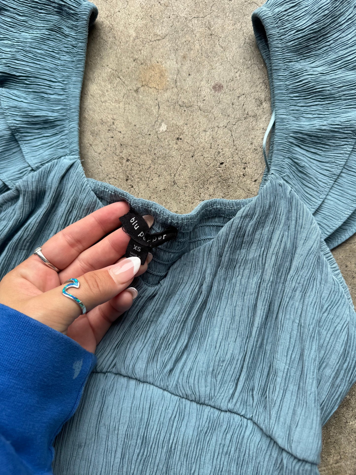 Blue dress