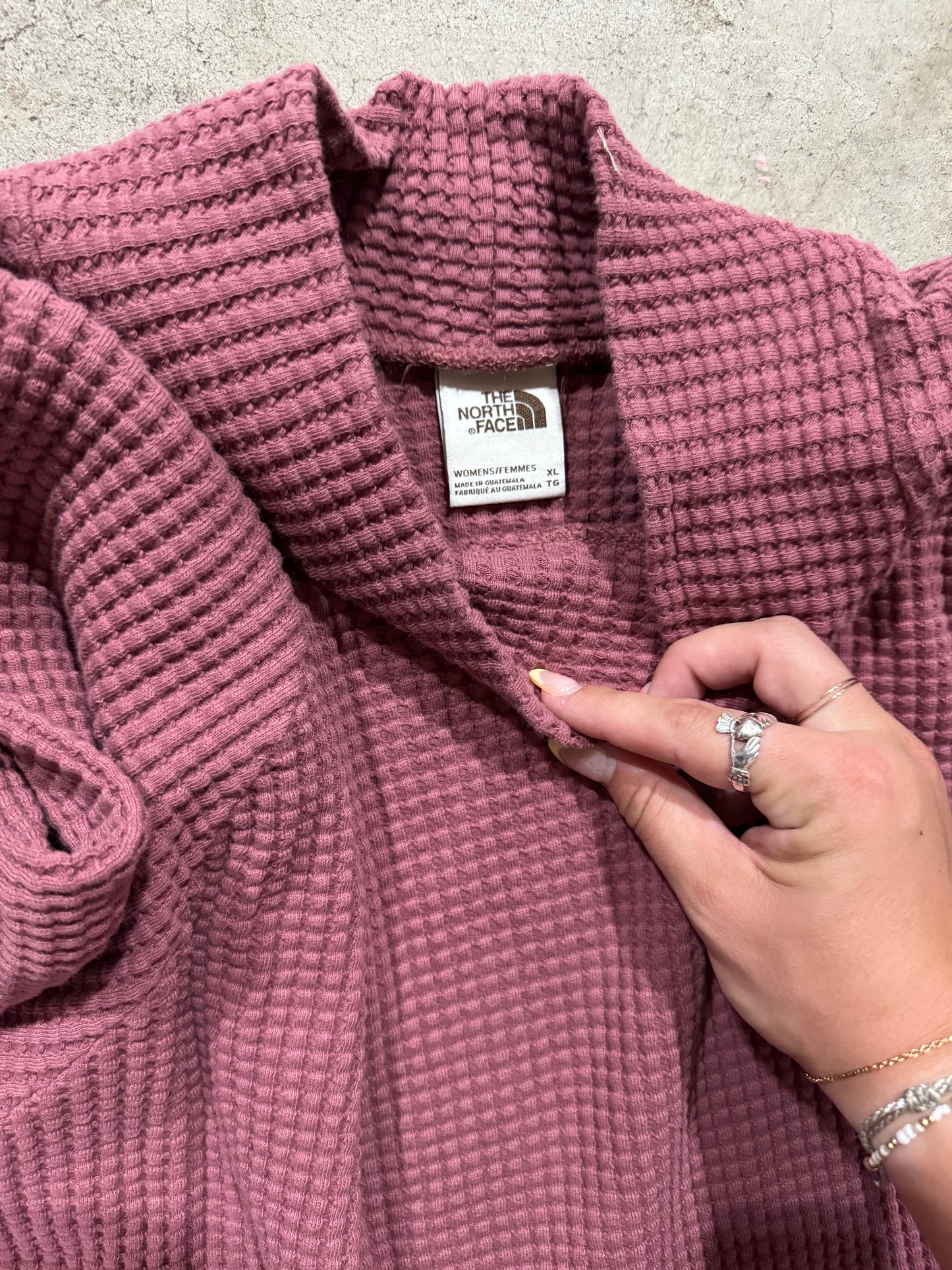 North Face Waffle Knit