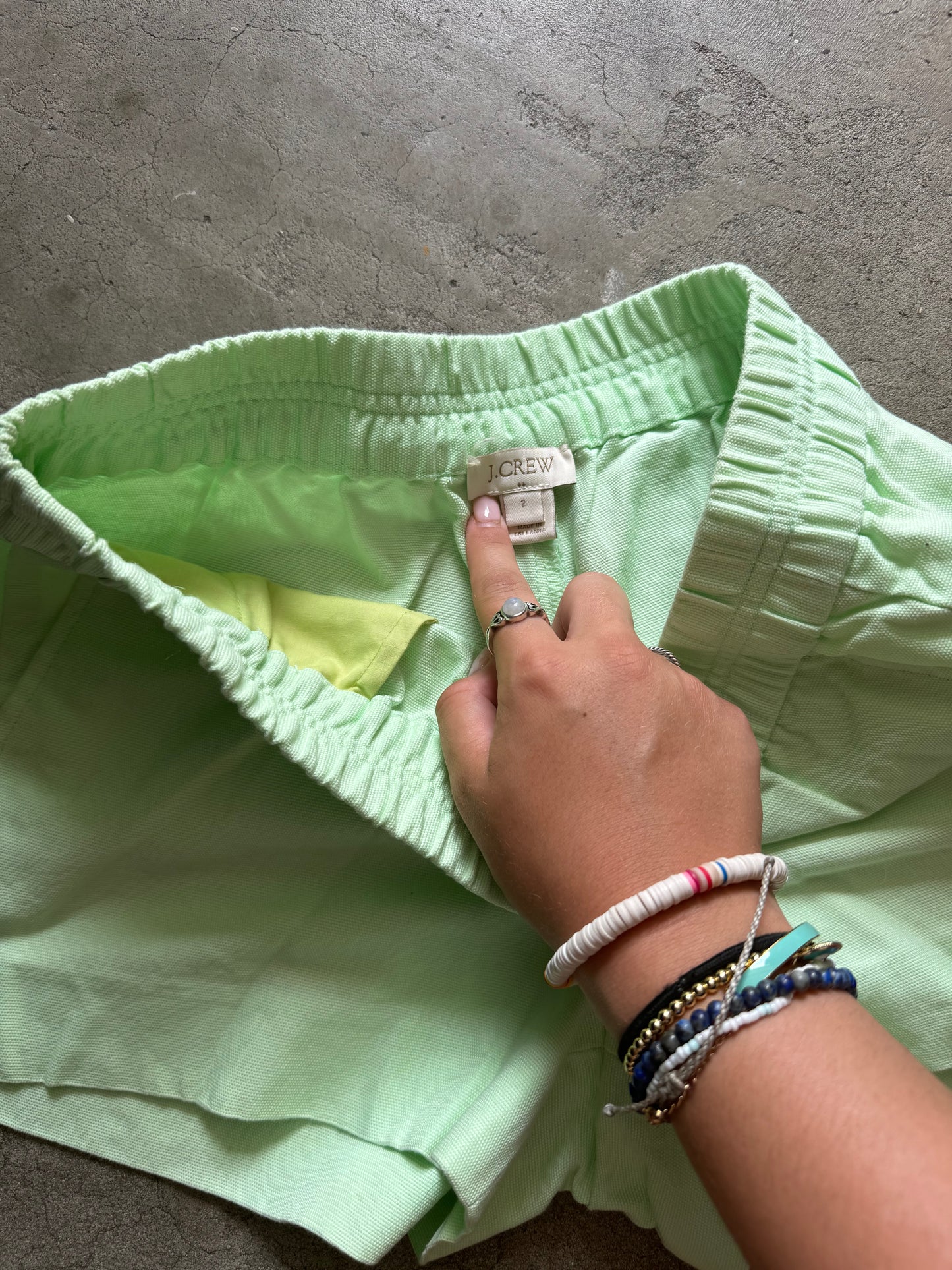 Jcrew Lime Green shorts