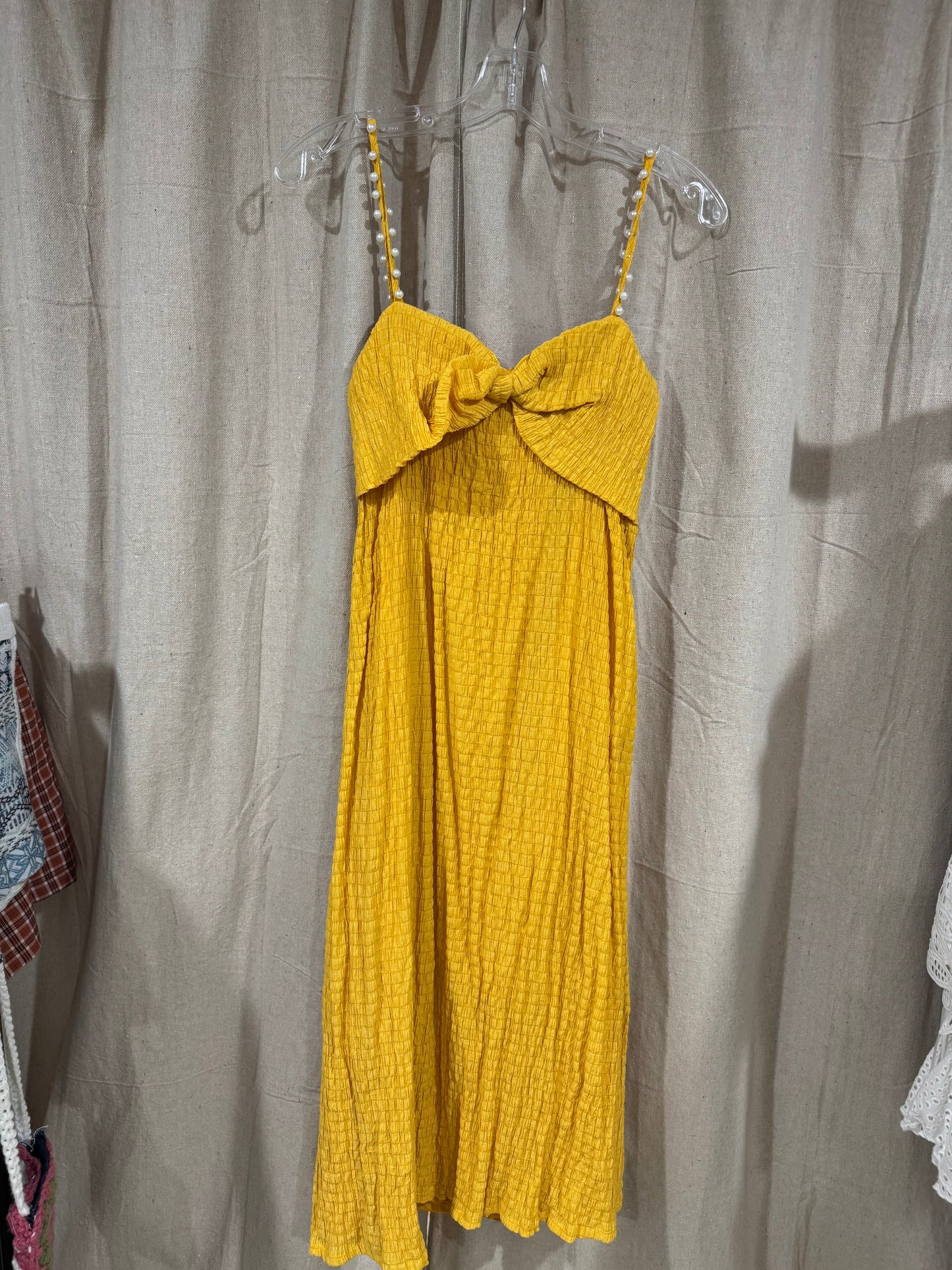 Vtg yellow dress