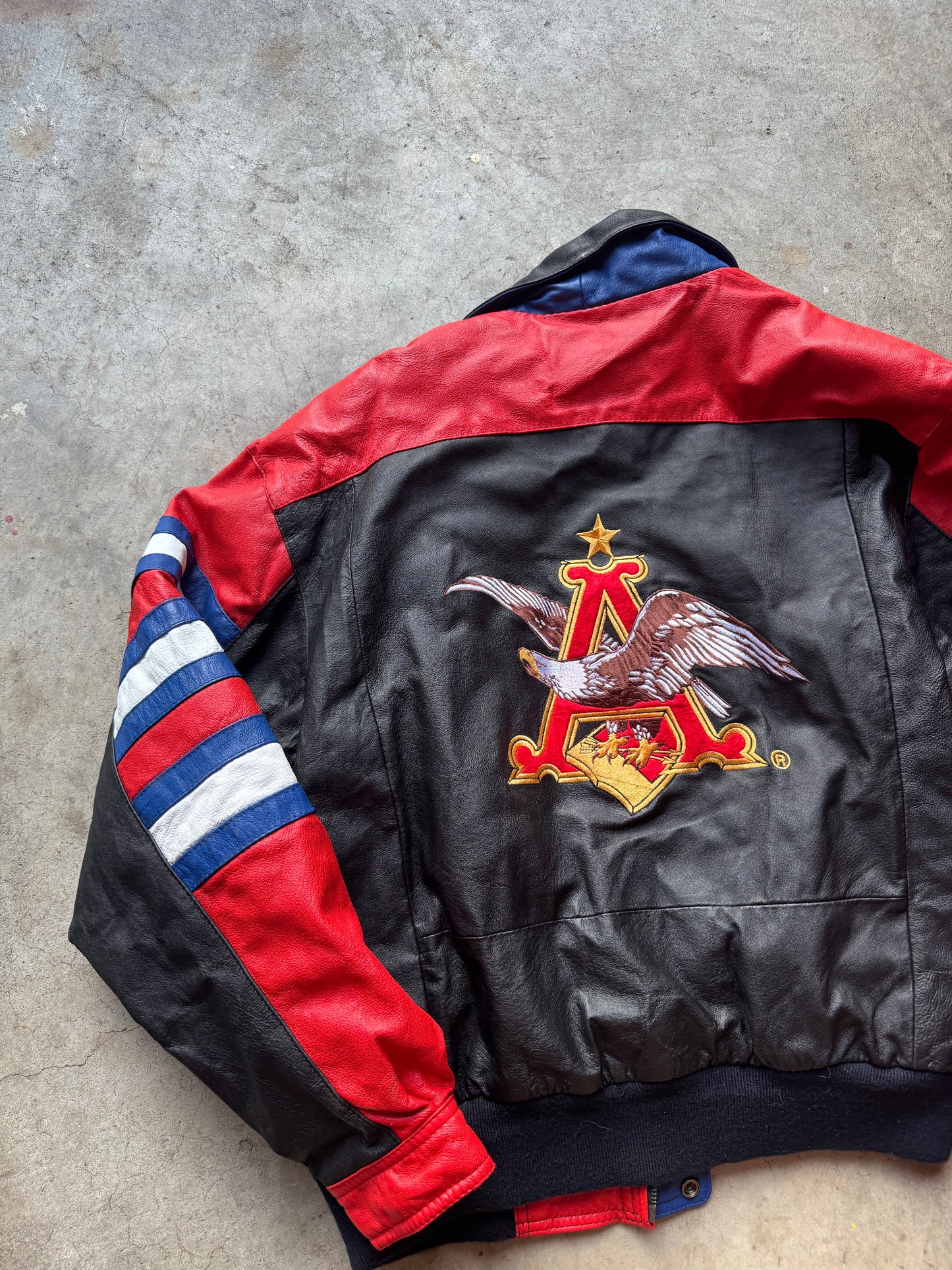 Vtg Bill Elliot Leather Jacket
