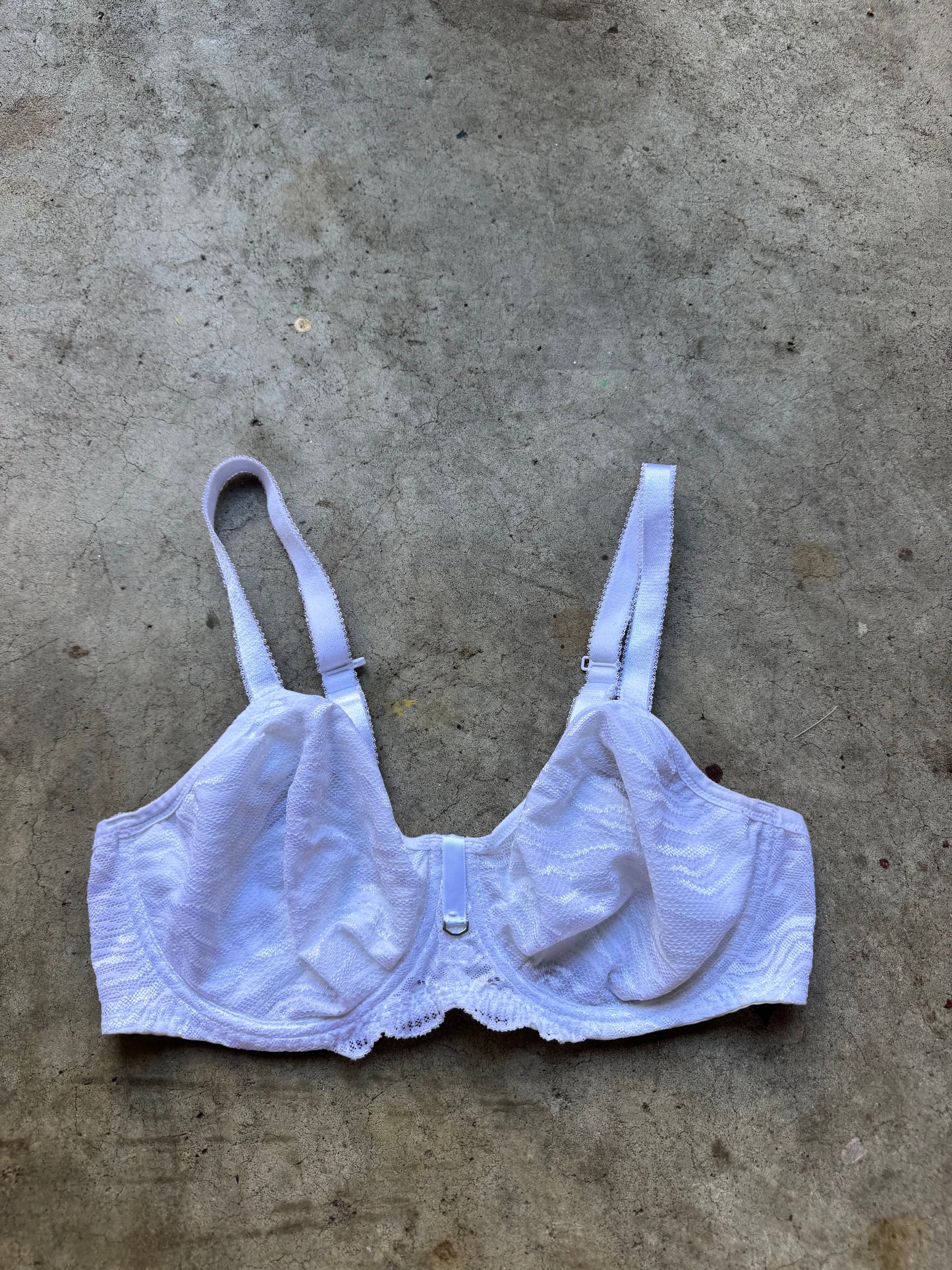 White lace bra