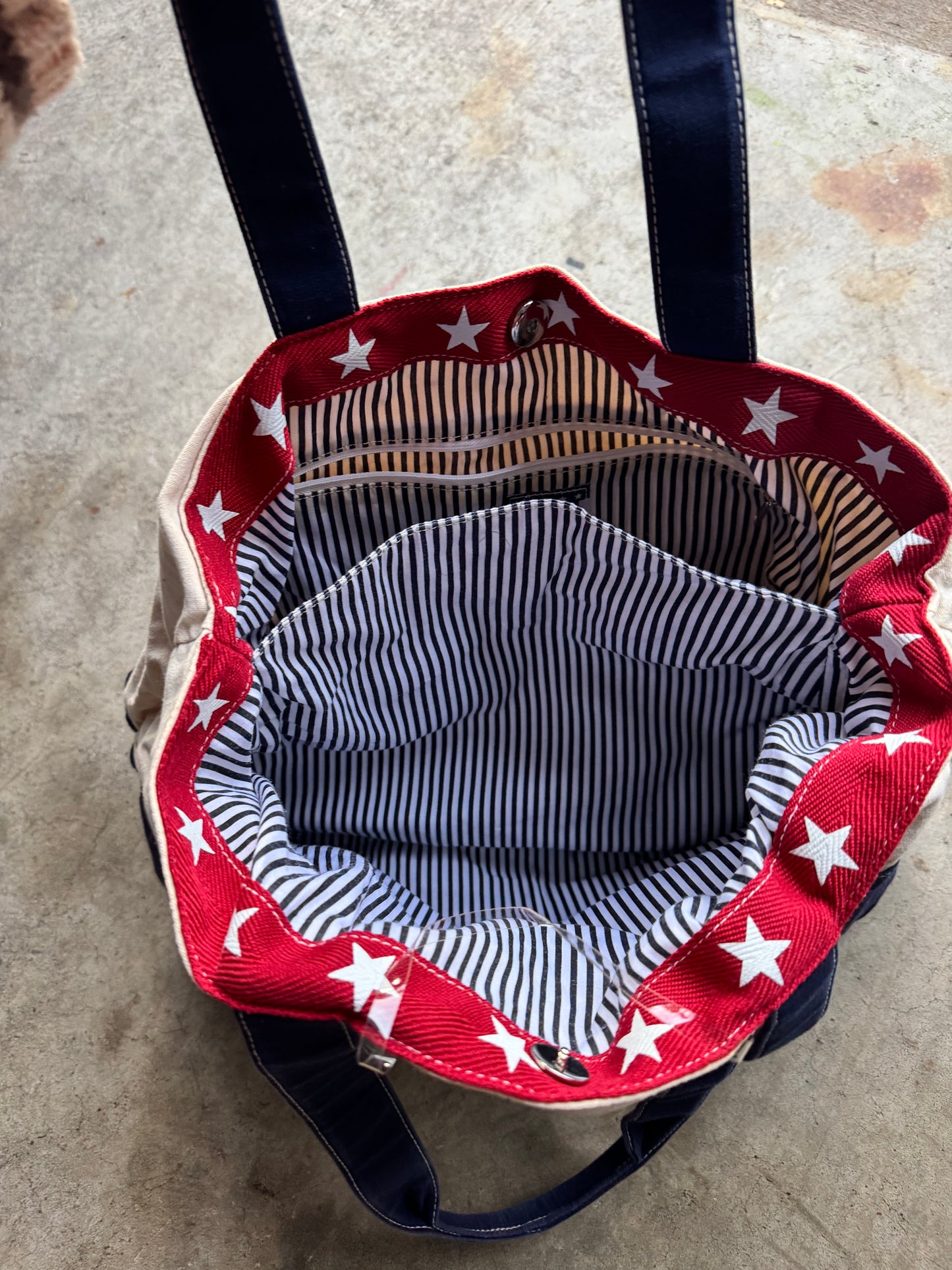 USA flag tote