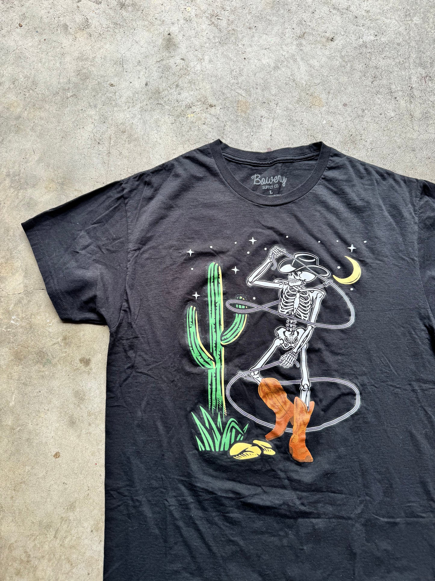 Skeleton cowboy tee