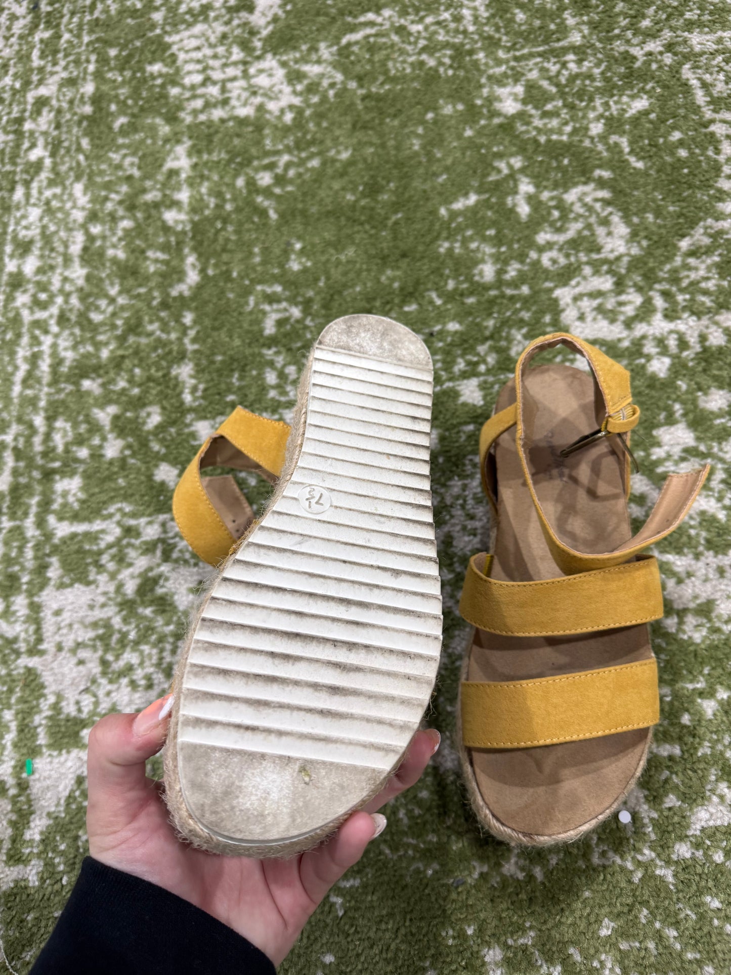 Yellow sandals