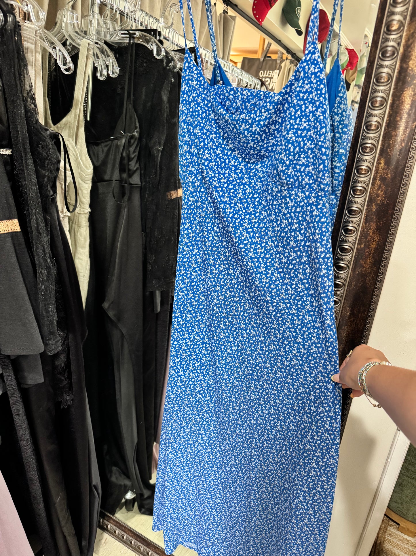Blue dress