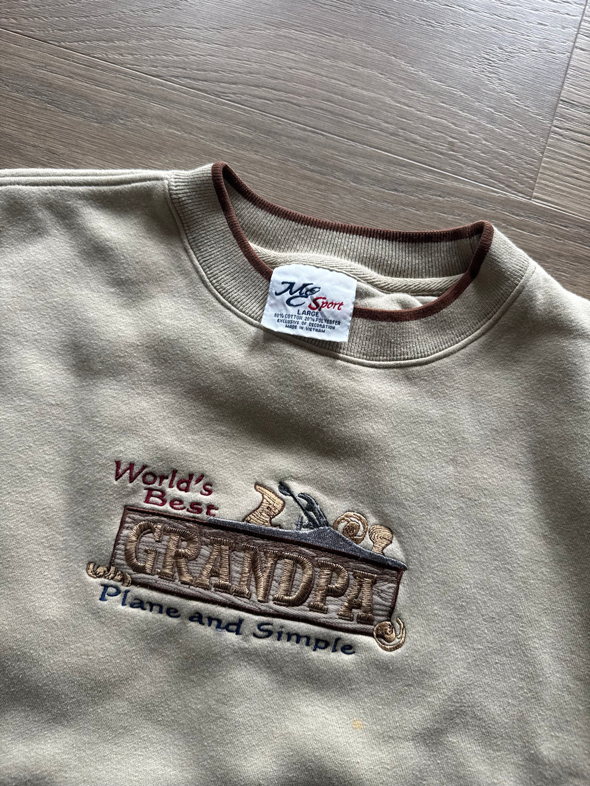 Vtg Grandpa Crewneck L
