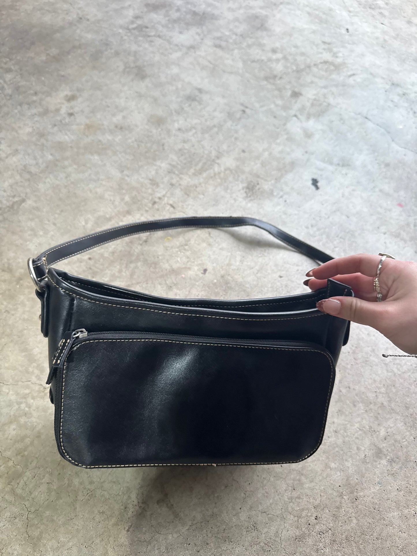 Vtg Black Purse