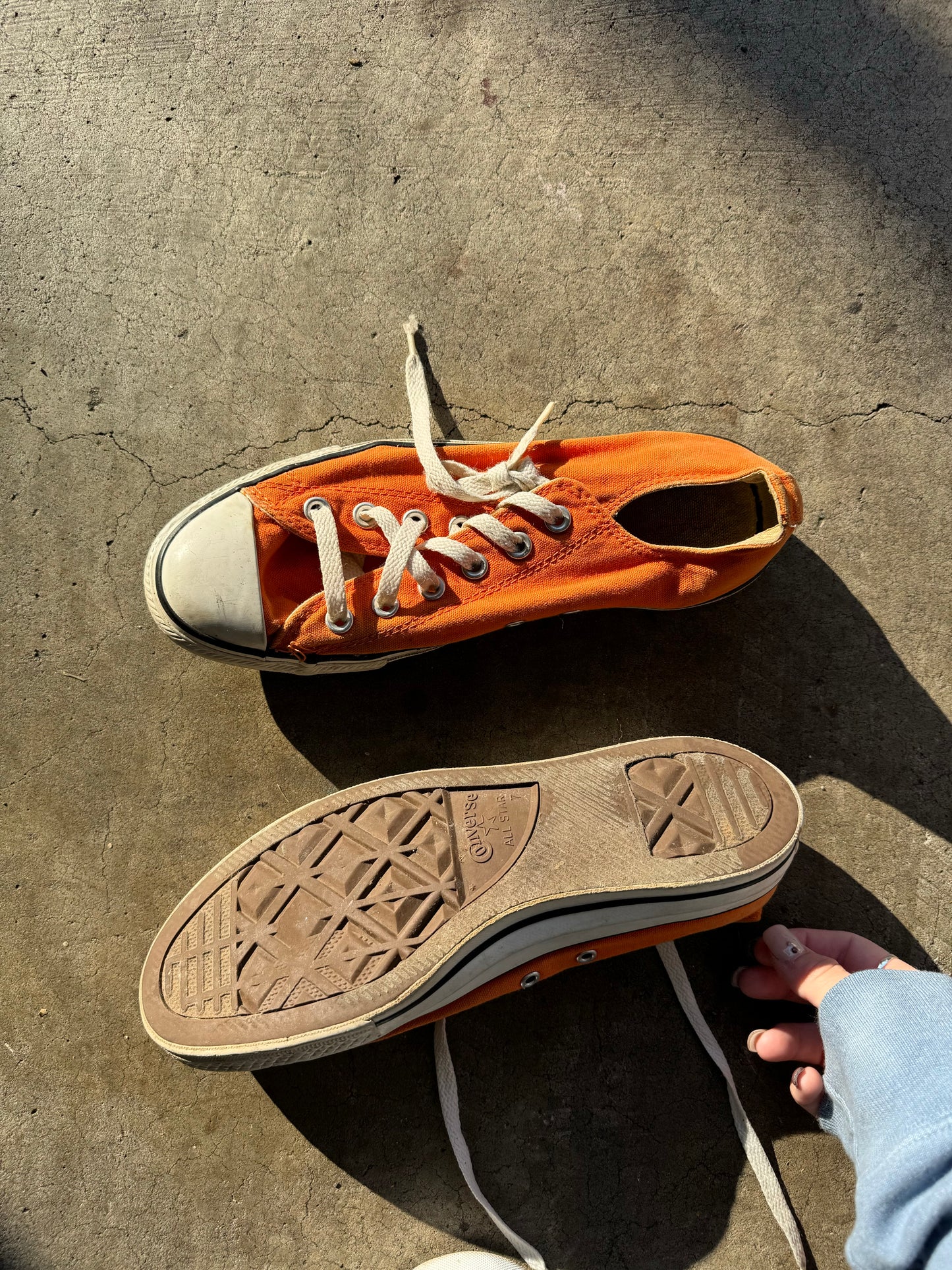 Orange converse