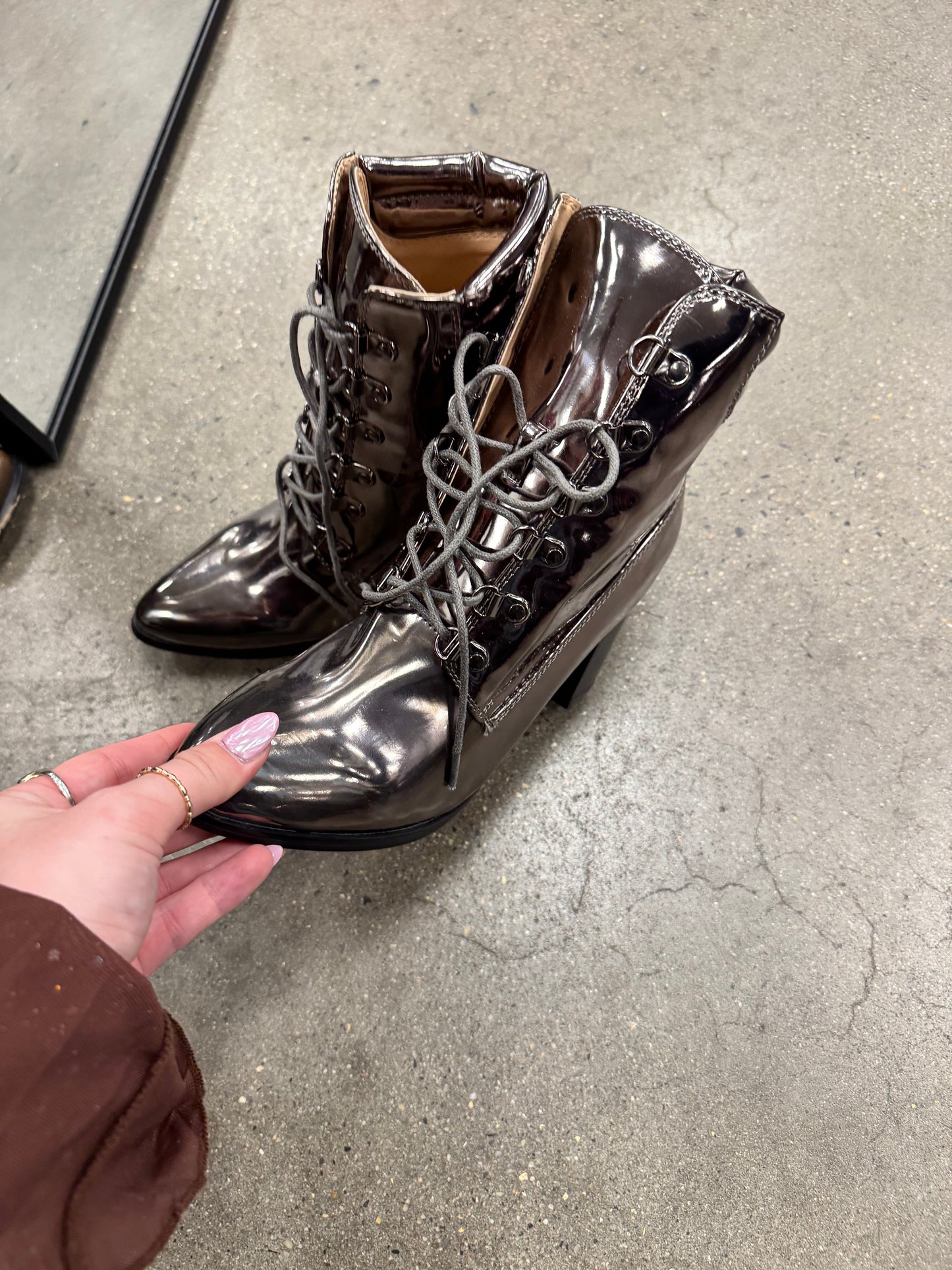 Metallic boots