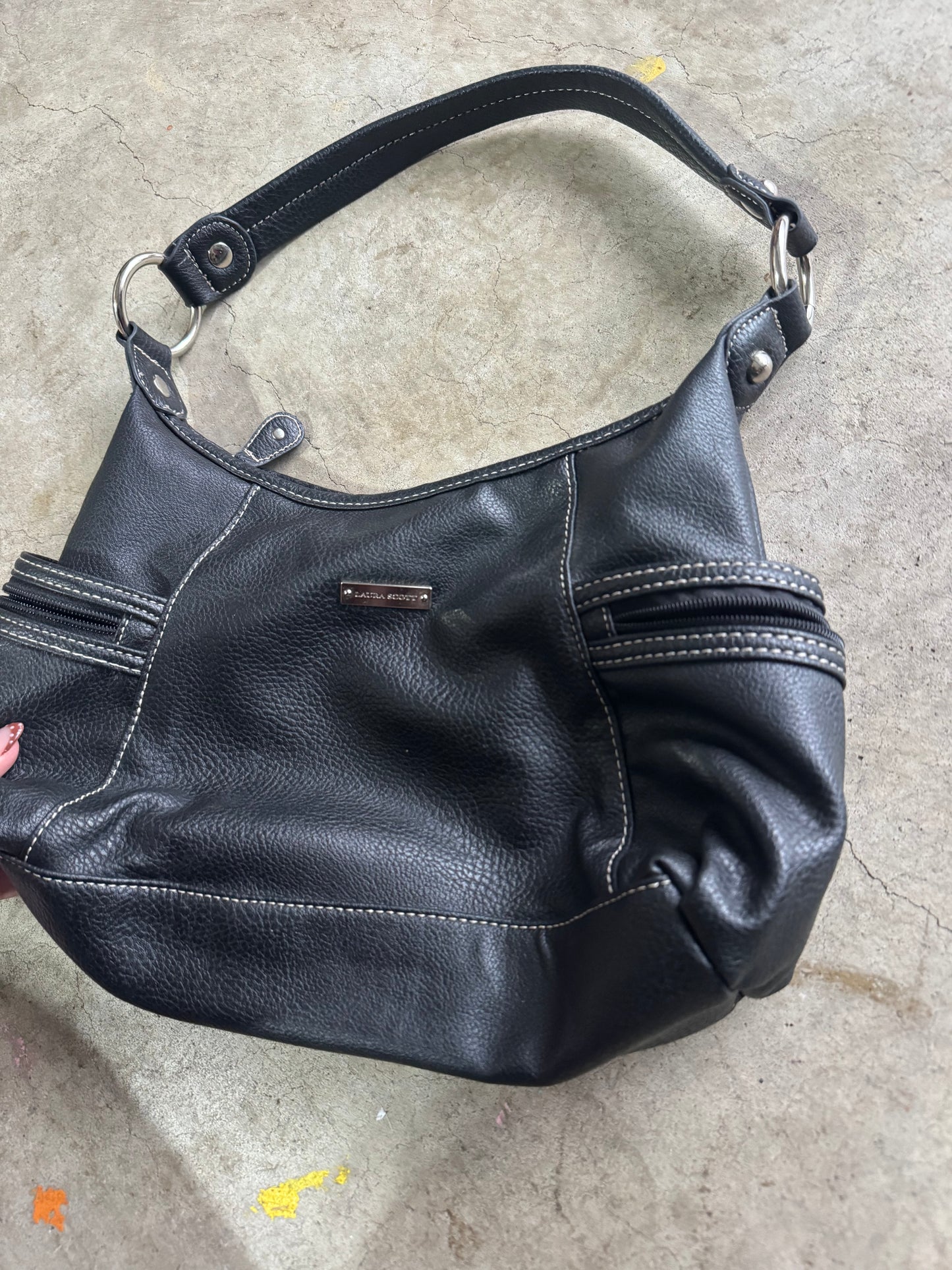 Vtg Black Purse