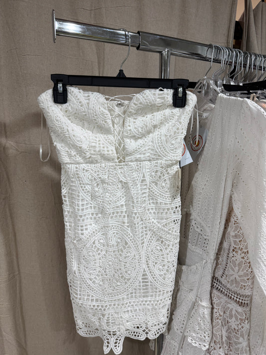 Super down strapless dress