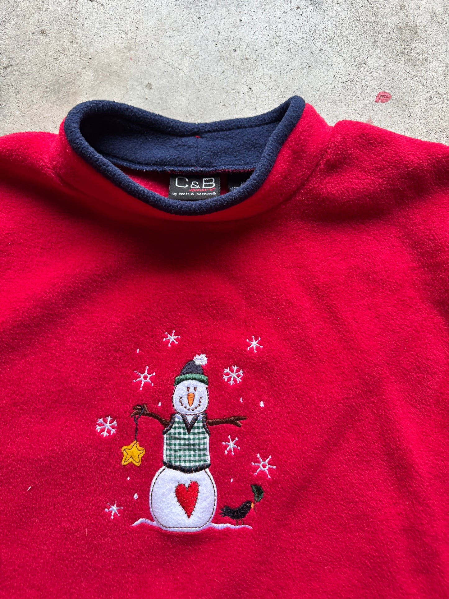 Vtg snowman crewneck