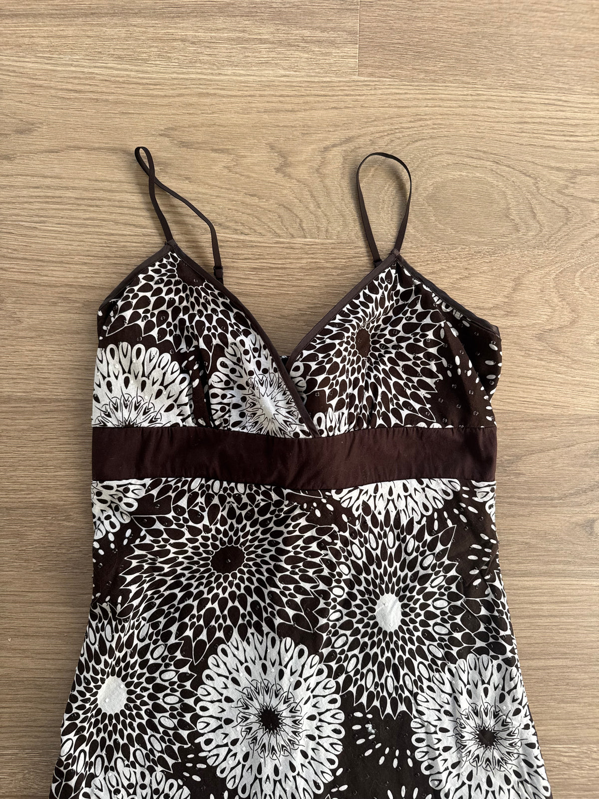 Vtg Brown Dress