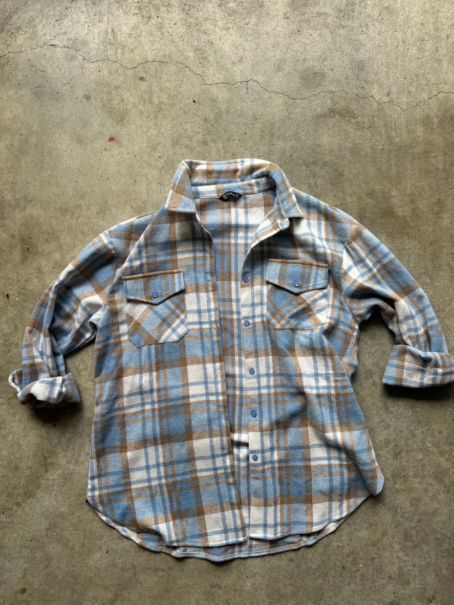 Plaid pullover